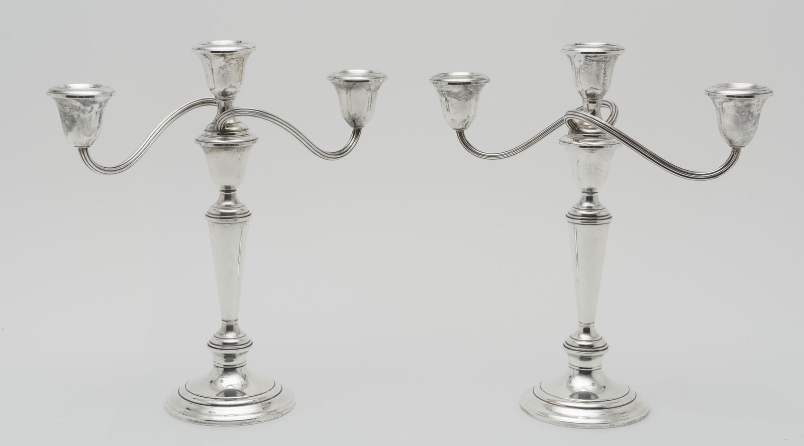 Pair Gorham Weighted Sterling Candelabra (1 of 6)