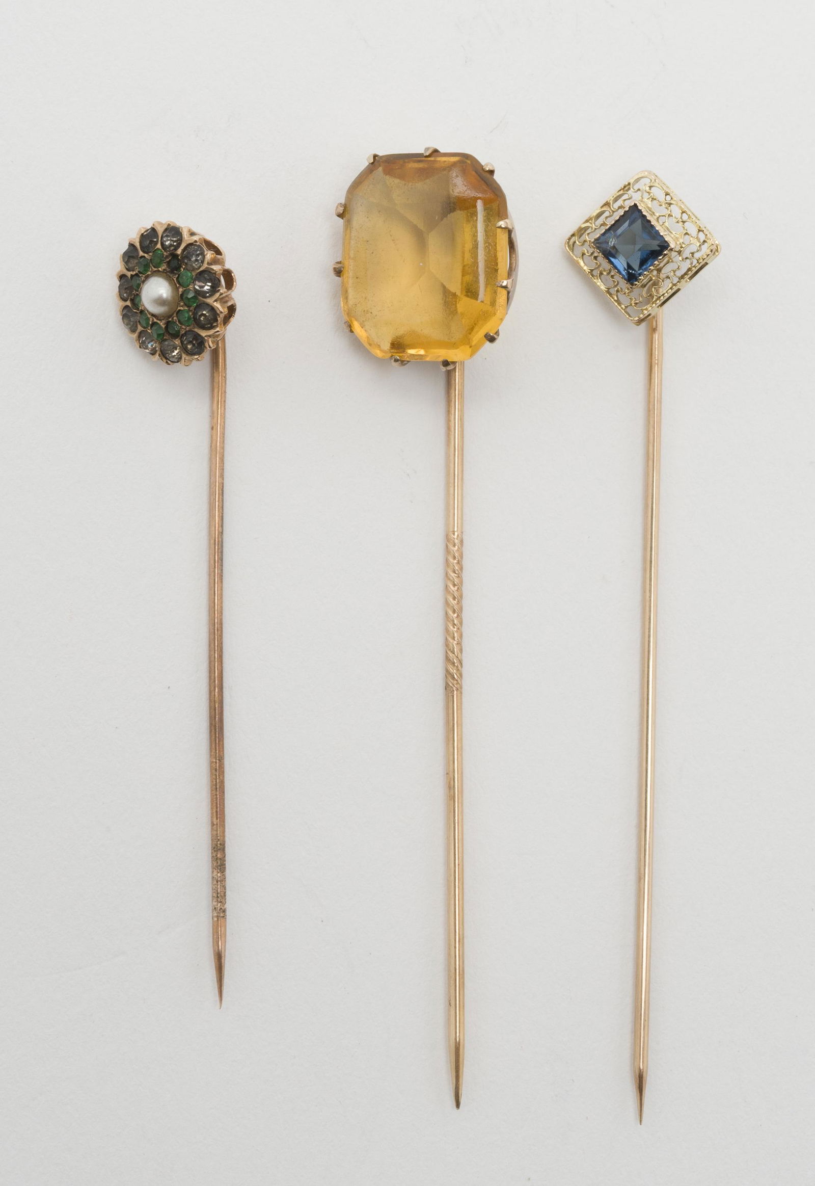 3 Gold Stick Pins (1 of 2)