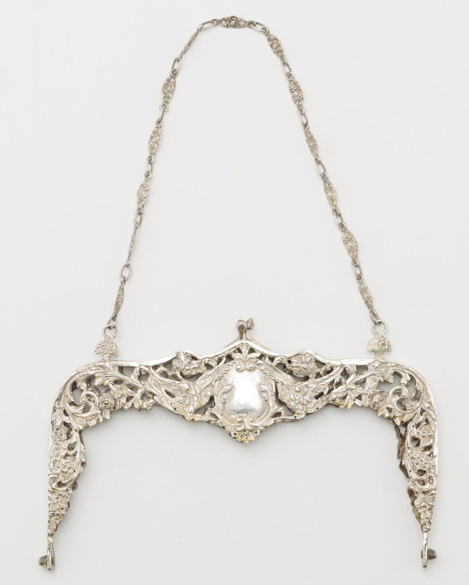 Antique 800 Silver Purse Frame (1 of 4)