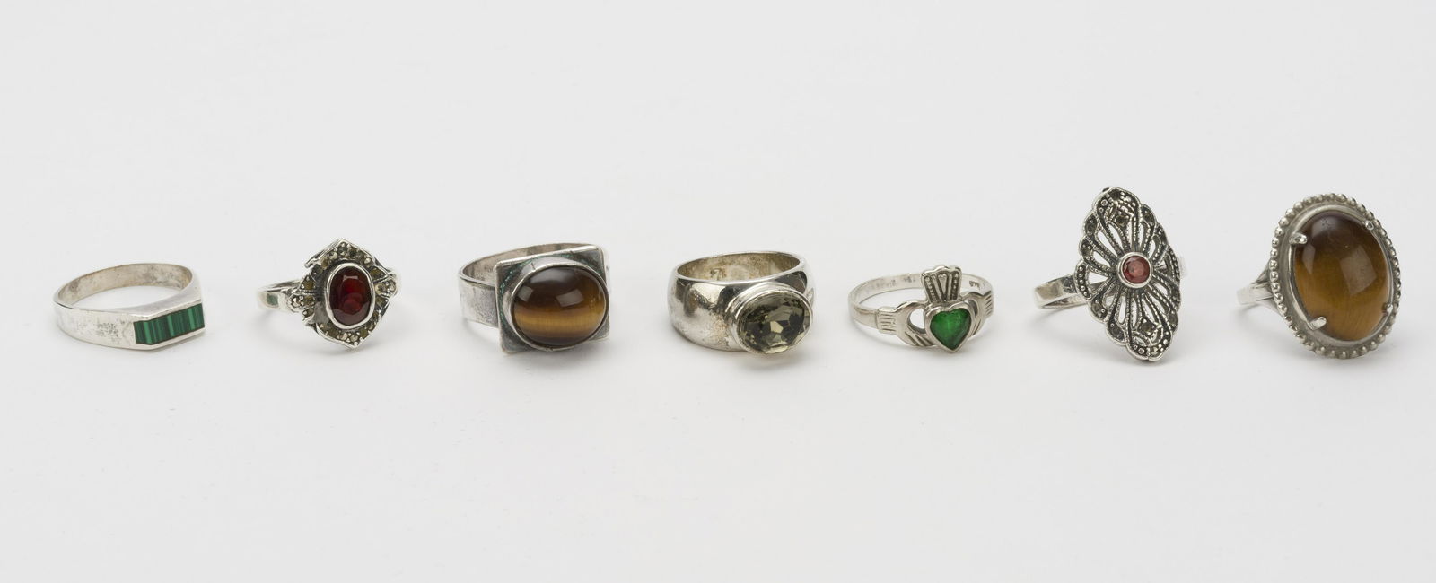 7 Silver and Gemstone Rings (1 of 20)