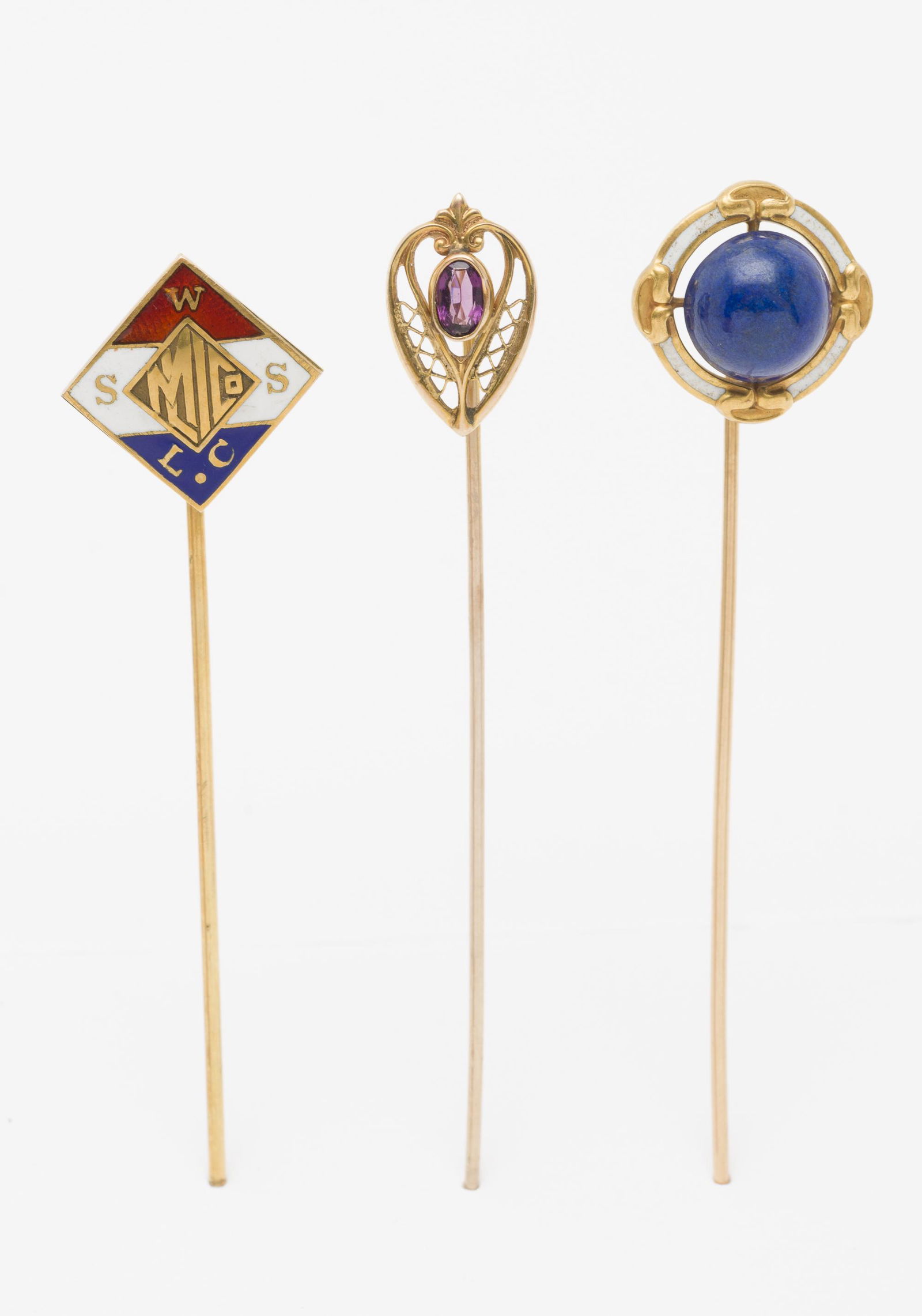 3 Gold Stick Pins (1 of 4)