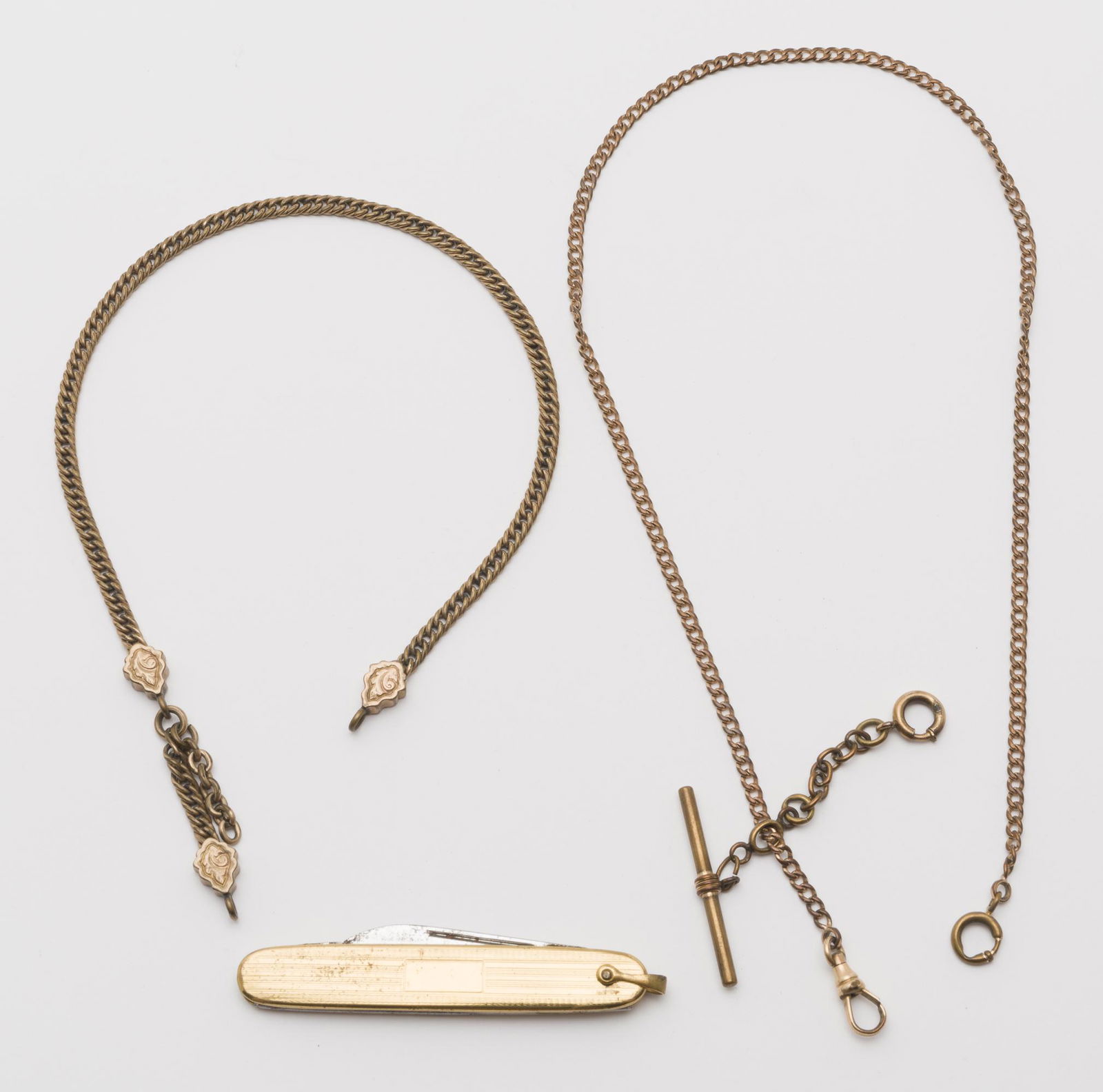 2 Watch Chains and Knife (1 of 2)
