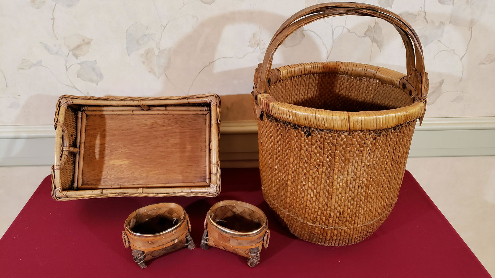 4 Pcs Rattan Decorative Items (1 of 1)