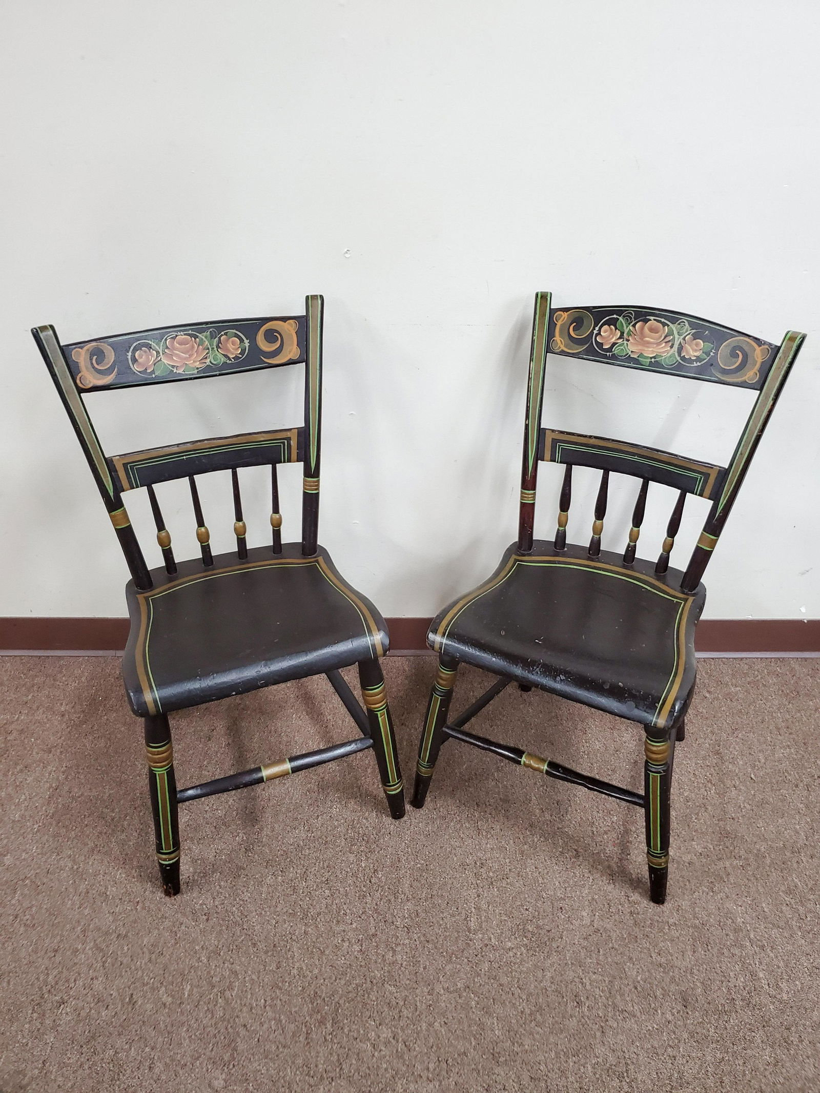 Pair of Painted Side Chairs (1 of 4)