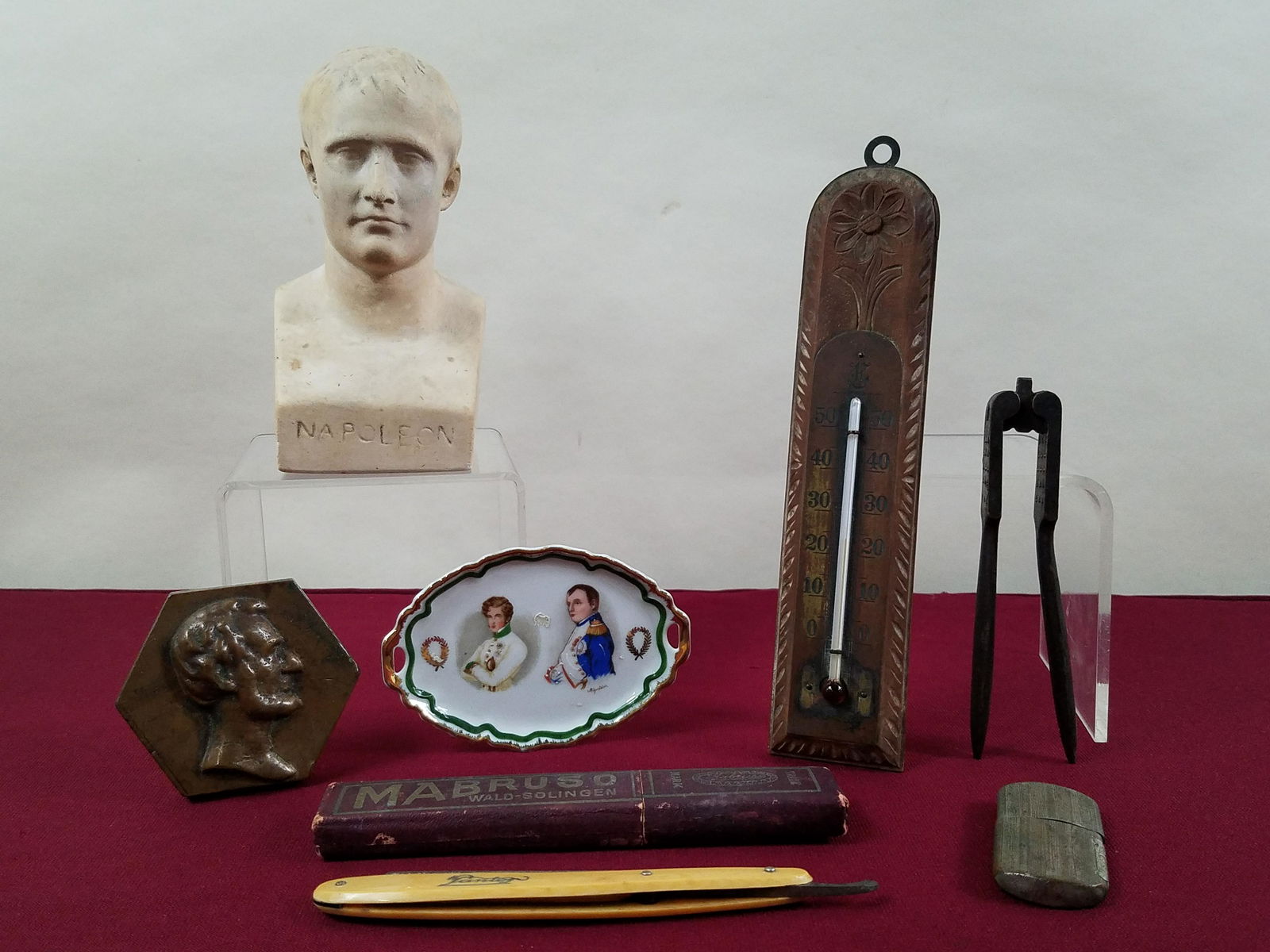 7 Pcs incl Napoleon Bust, Limoges and Lighter (1 of 11)