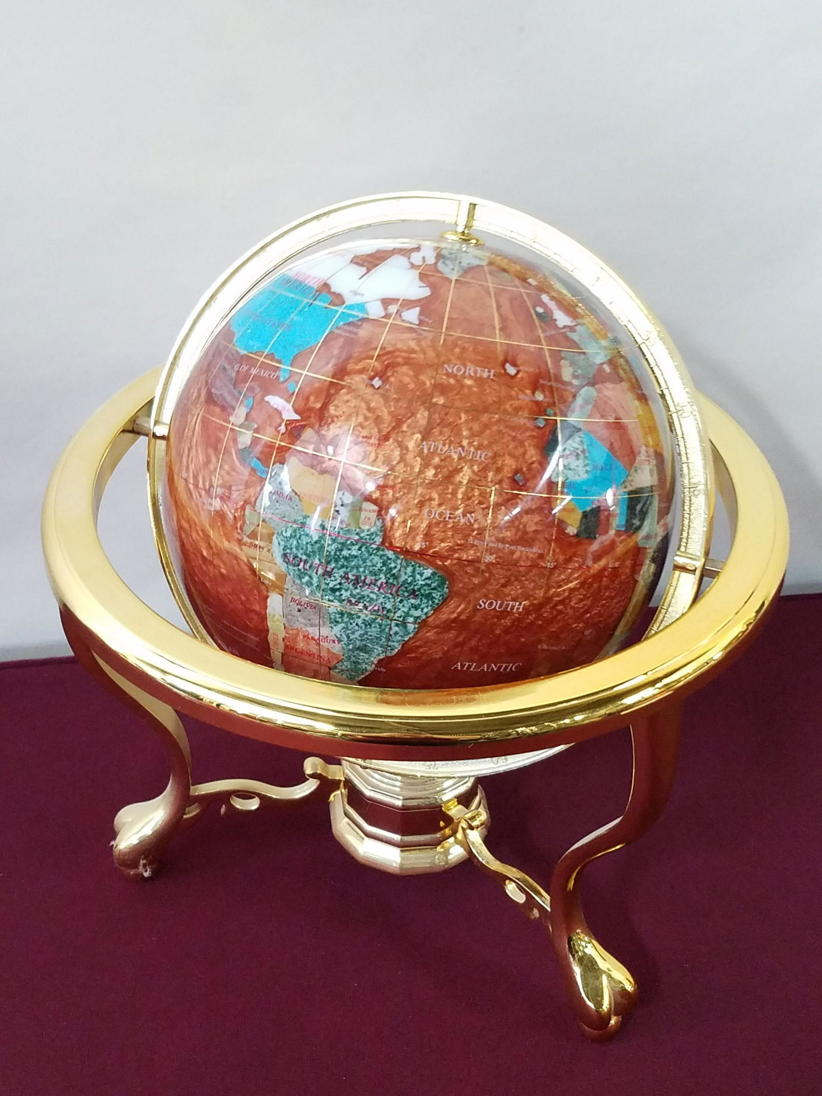 Table Globe with Hardstone (1 of 5)