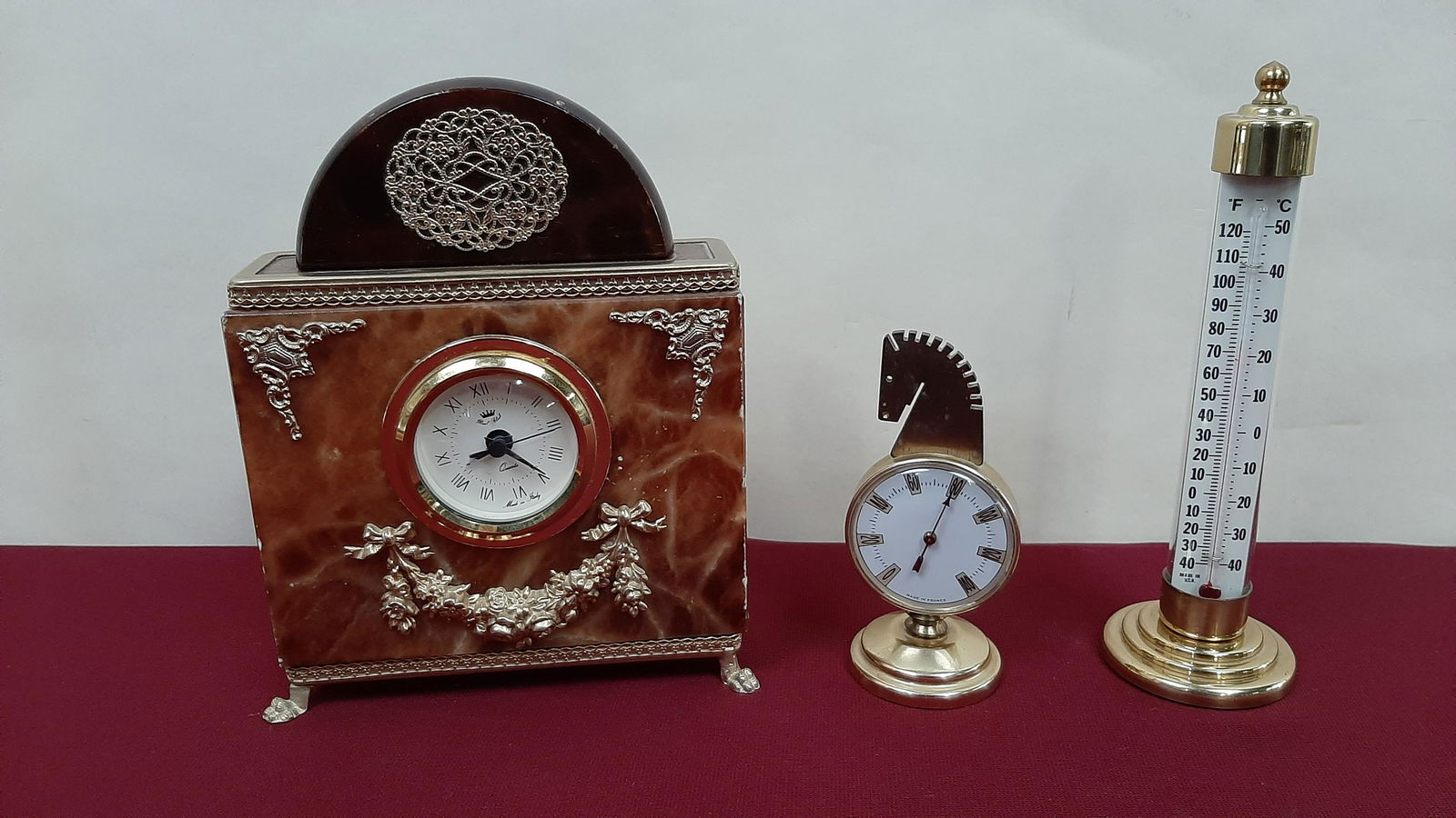 Desk Clock and 2 Thermometers (1 of 9)