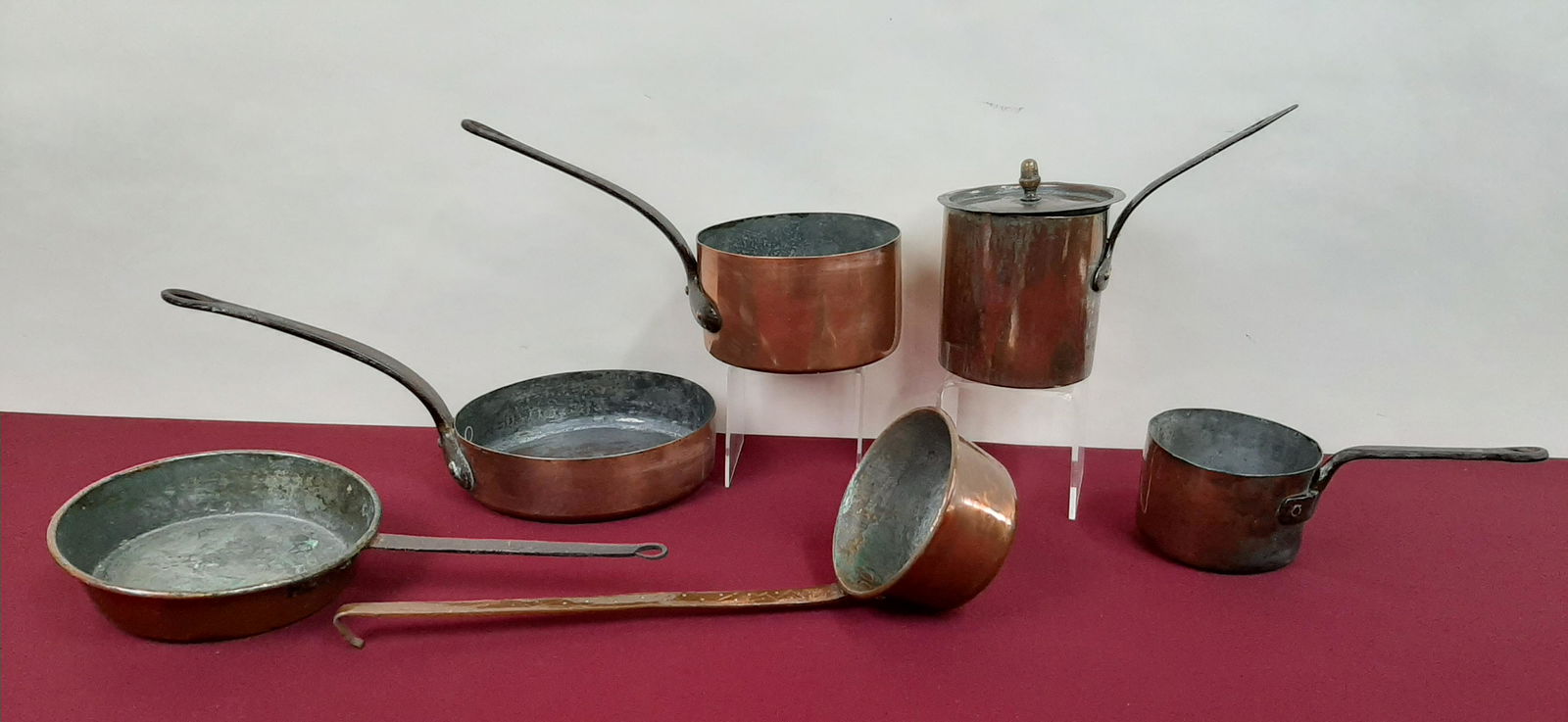 6 Pcs Antique Copper Cookware (1 of 4)