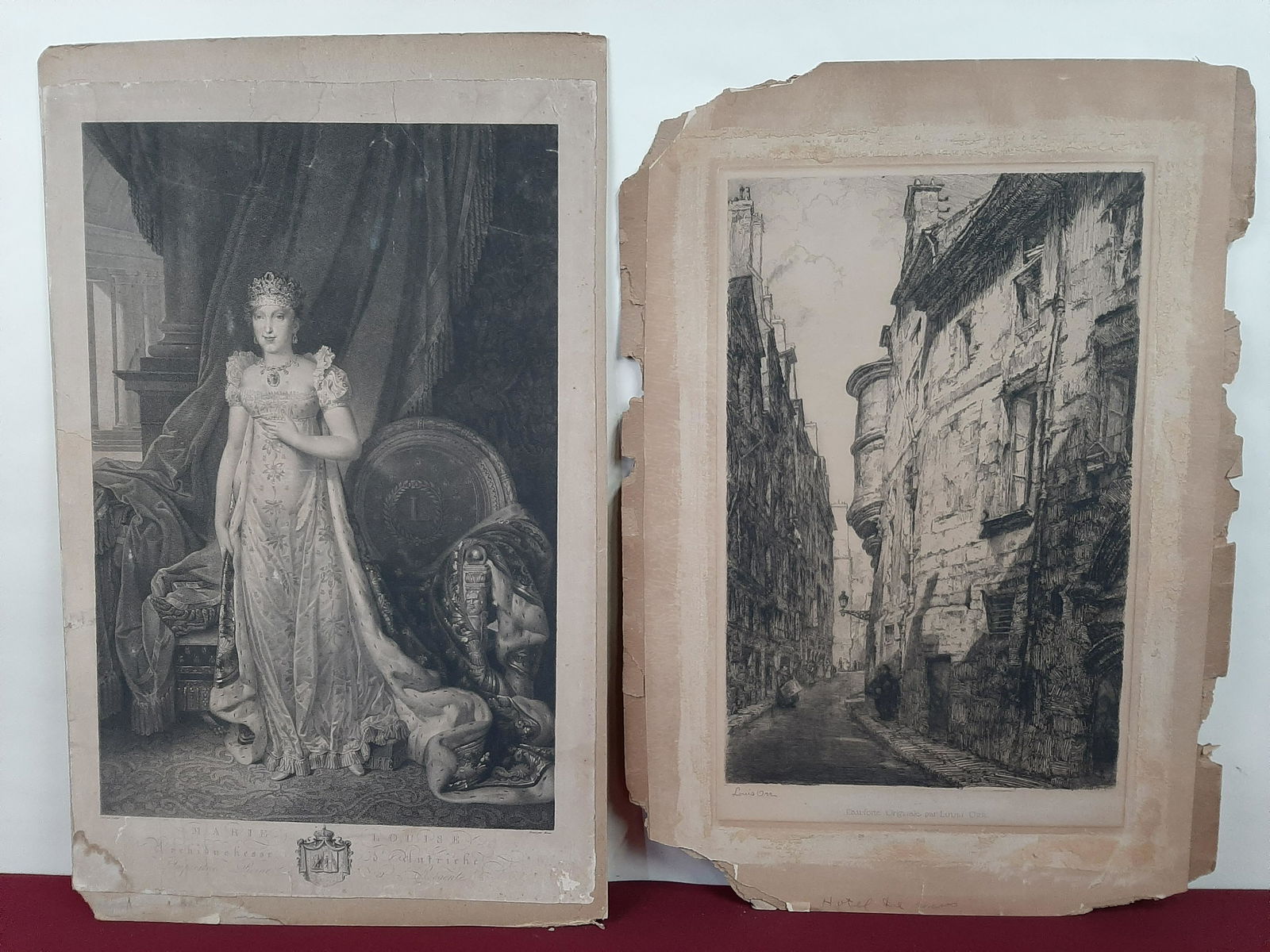 2 French Lithographs (1 of 8)