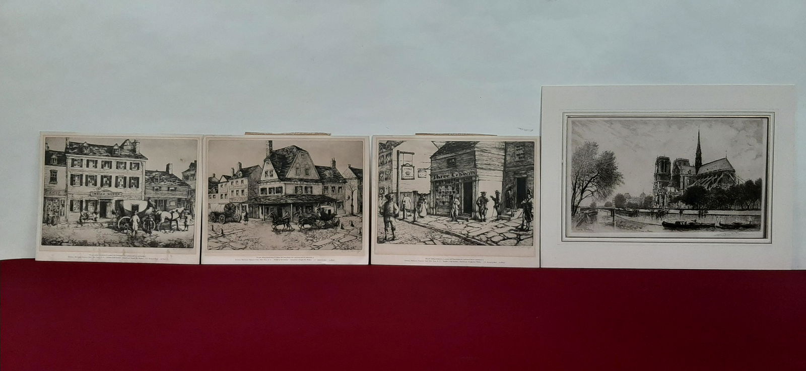 4 Vintage Architectural Etchings (1 of 11)