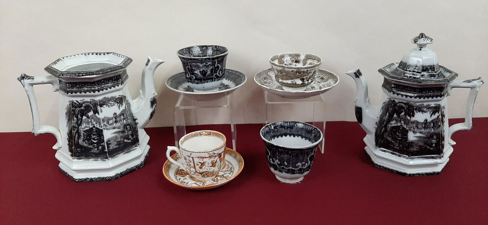 9 Pcs Transferware (1 of 12)