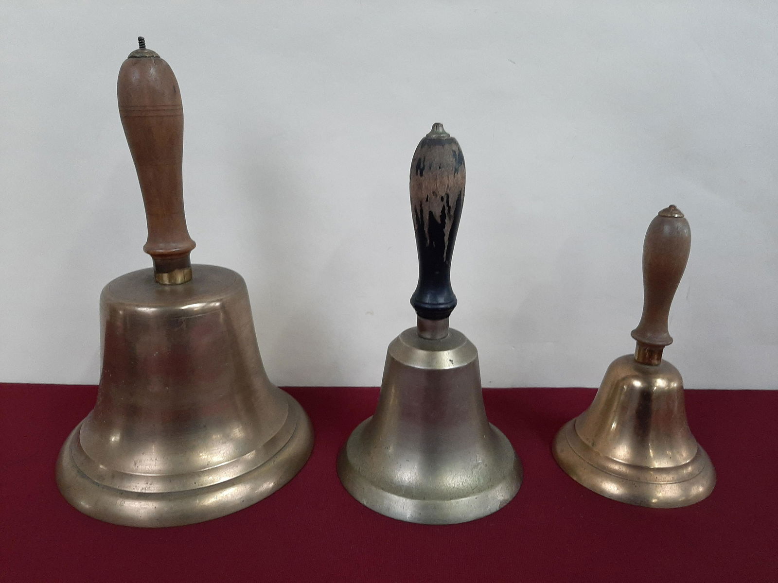 3 Antique School Bells (1 of 6)