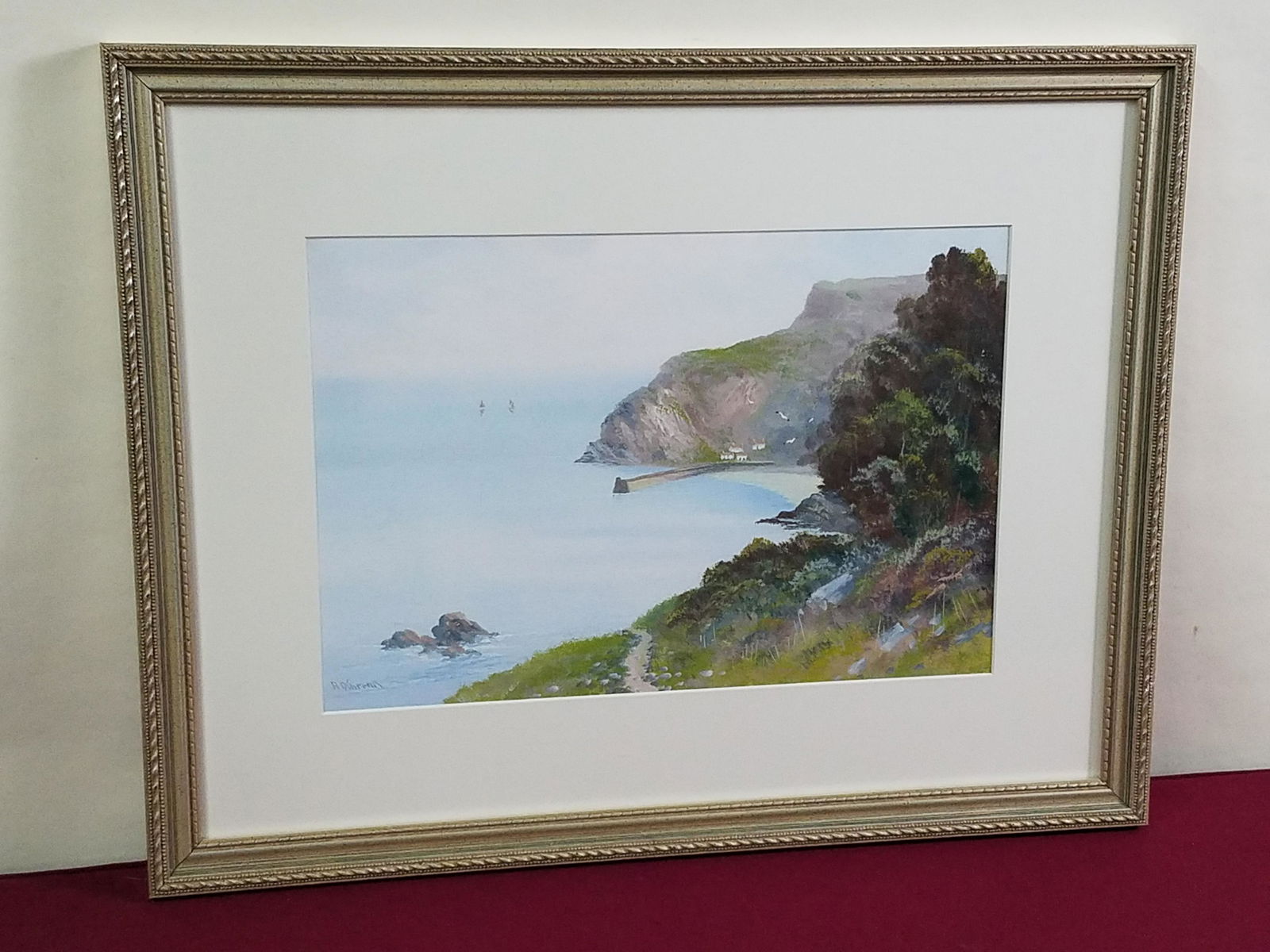 R D Sherrin Cliffside Watercolor (1 of 3)