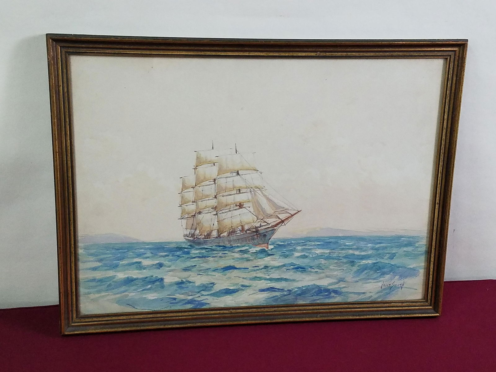 Hely Smith "Low Hills" Watercolor (1 of 4)