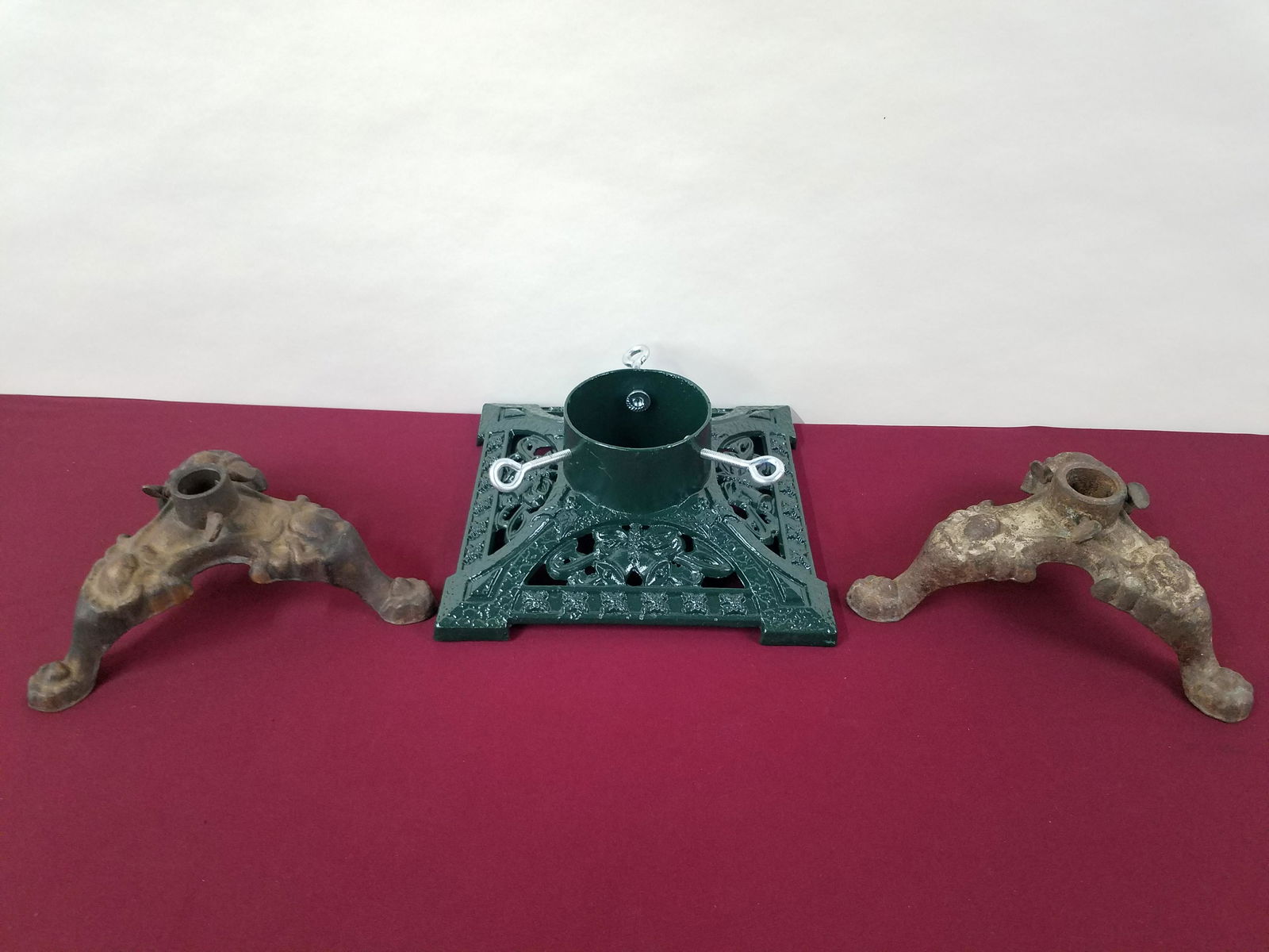 3 Cast Iron Christmas Tree Stands (1 of 3)