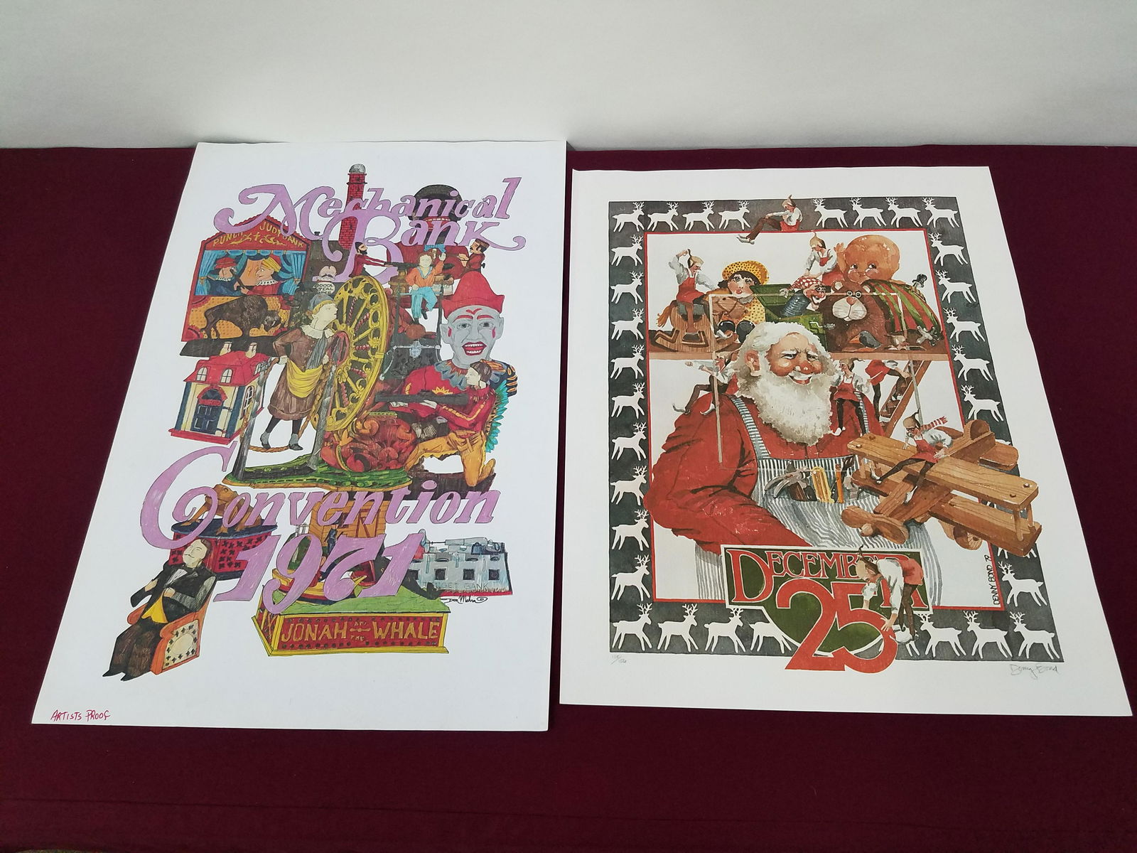2 Artist Proof Prints incl Mechanical Banks (1 of 5)