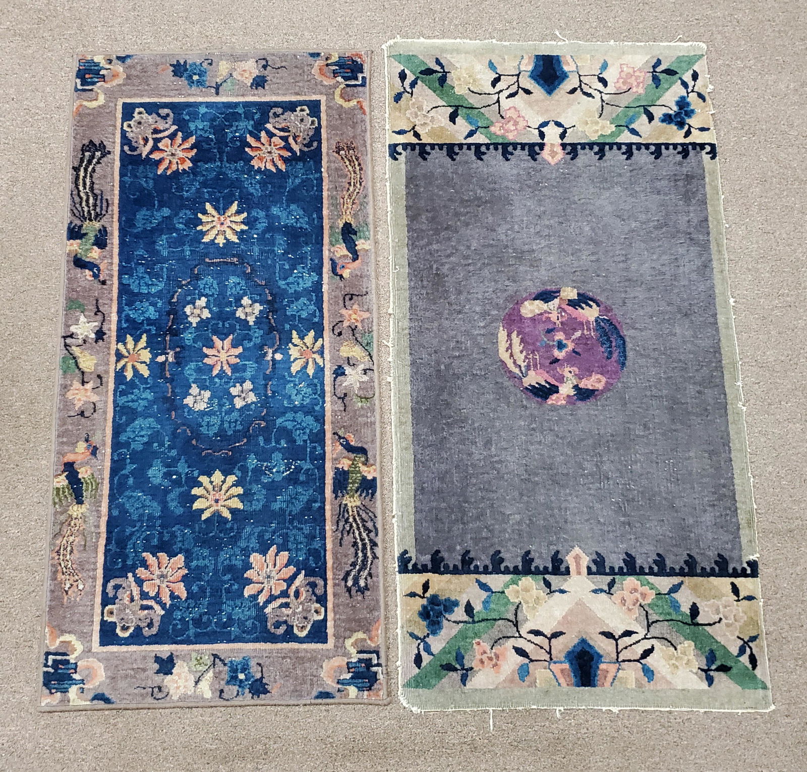 2 Vintage Chinese Rugs C.1920-1930 (1 of 9)