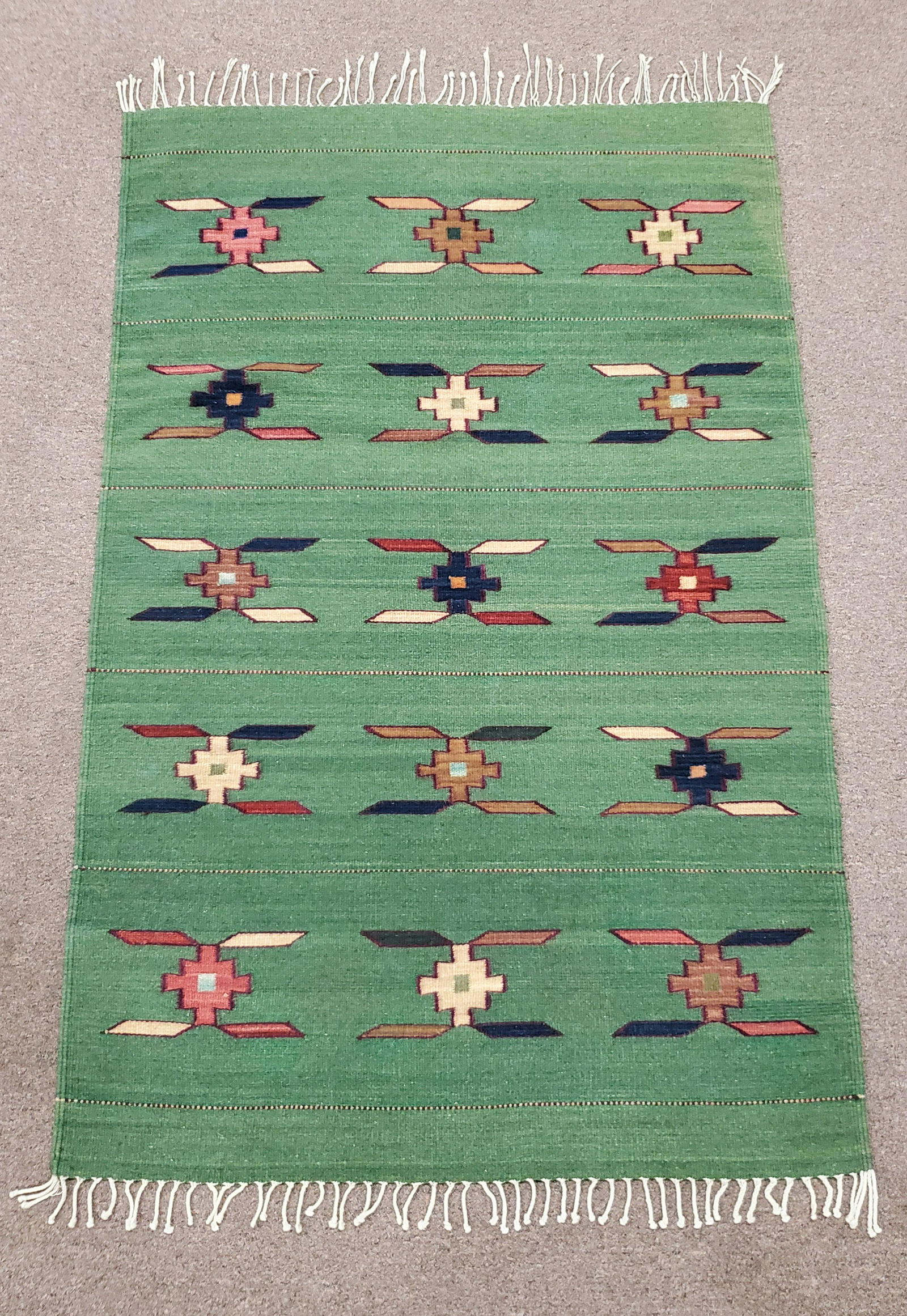 South West Zapotek Green Rug (1 of 4)