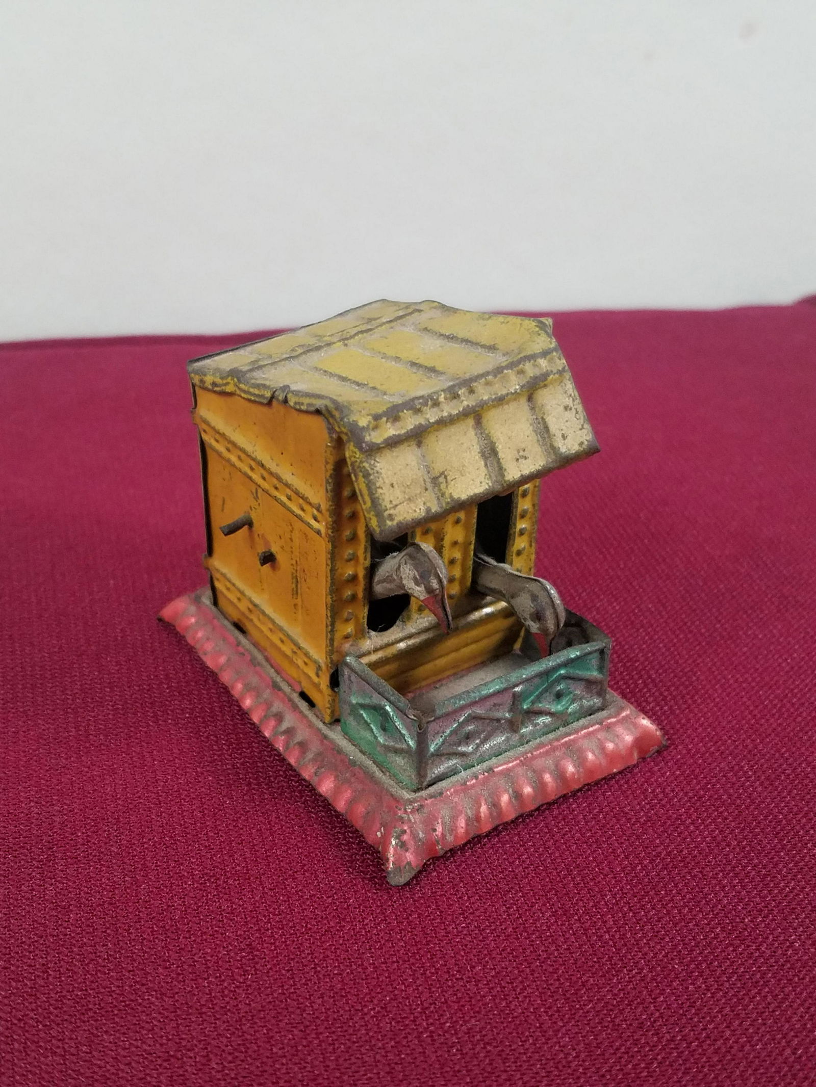 Feeding Chickens Penny Toy: 1-1/2" wide x 2" high. IMPORTANT: Before bidding, please read the terms and conditions below. When you registered for the auction you agreed to these terms and will be required to comply with them.