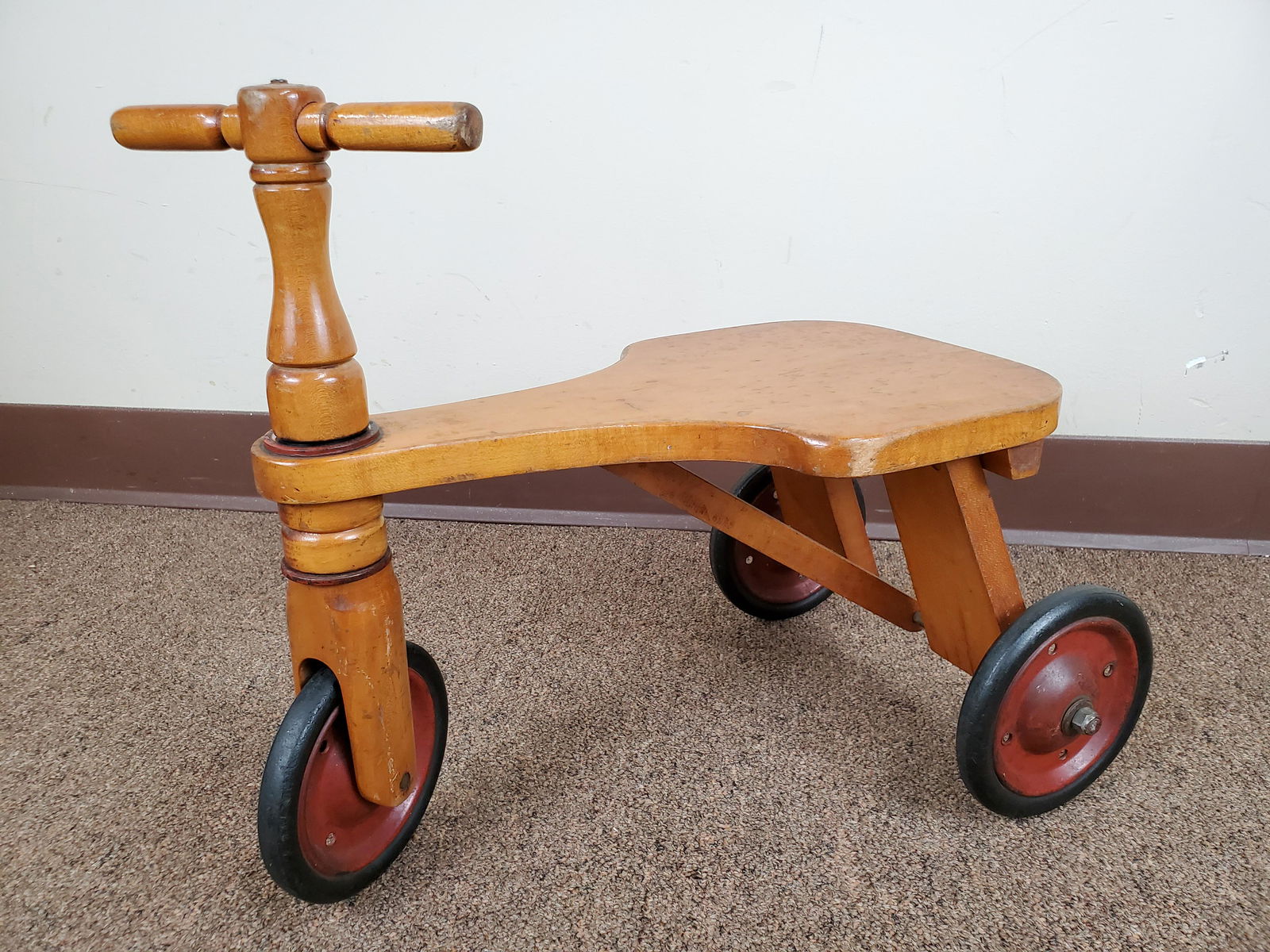 Riding Toy: 11" wide X 19" deep X 16" high. IMPORTANT: Before bidding, please read the terms and conditions below. When you registered for the auction you agreed to these terms and will be required to comply with