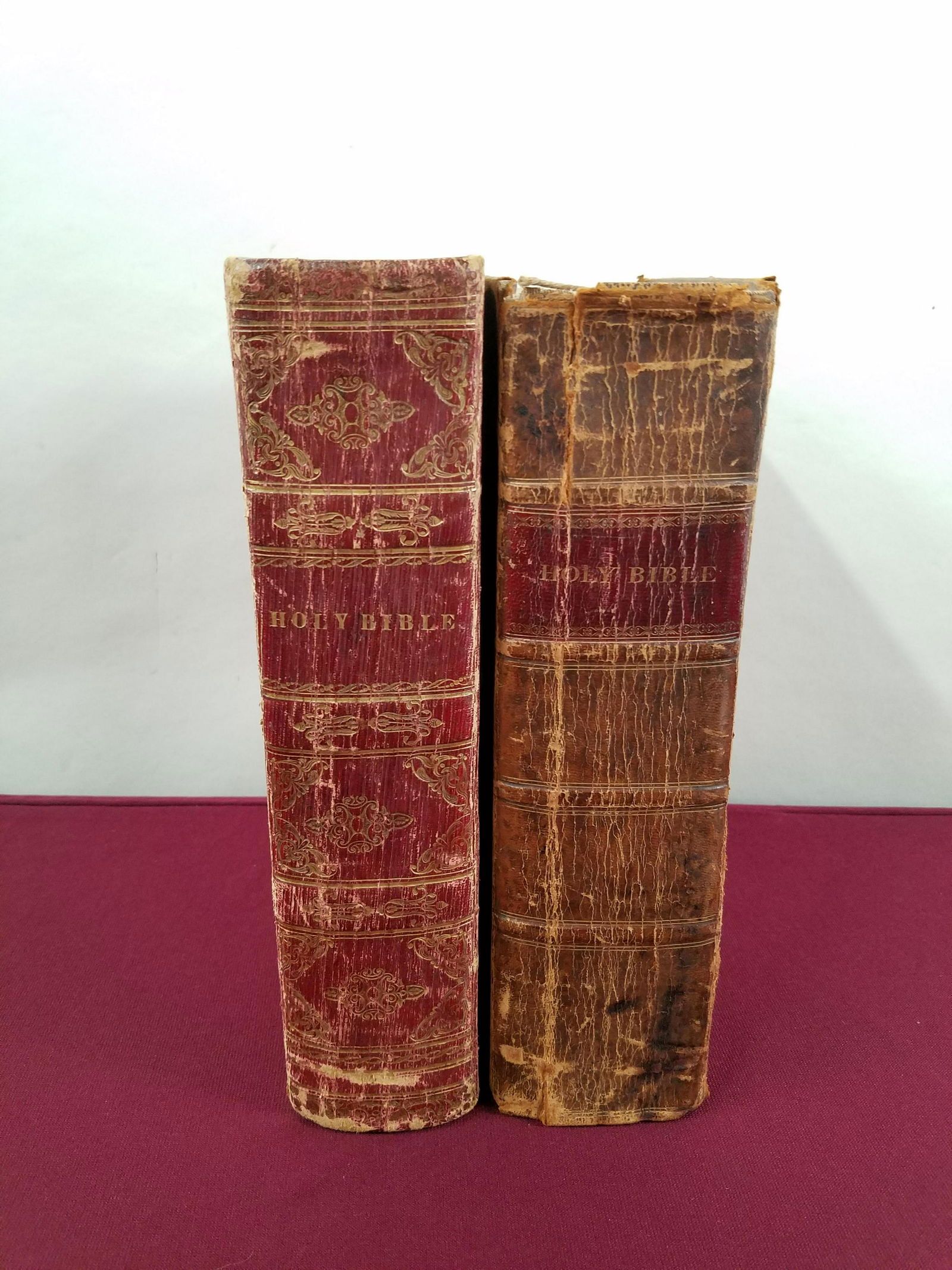 2 Antique Holy Bibles (1 of 8)