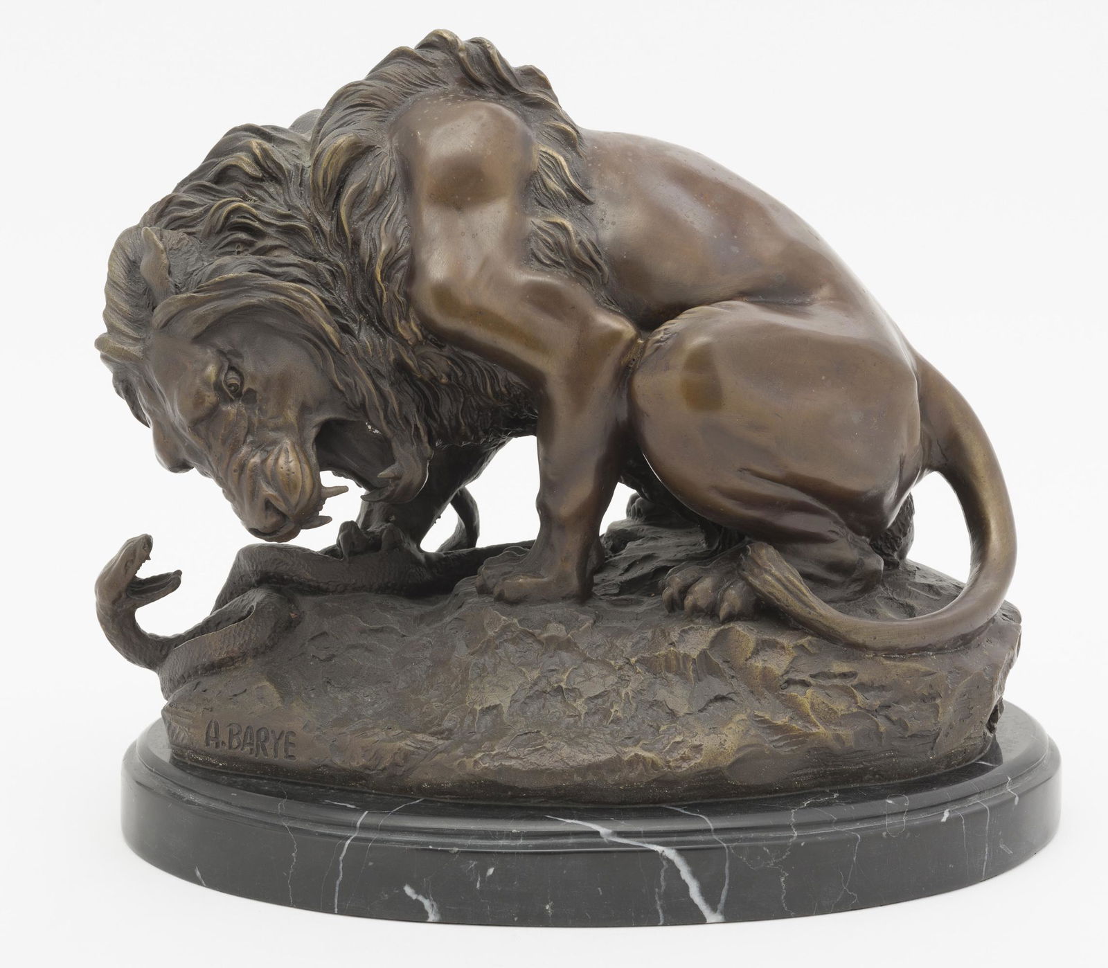 Bronze Lion After Barye (1 of 3)