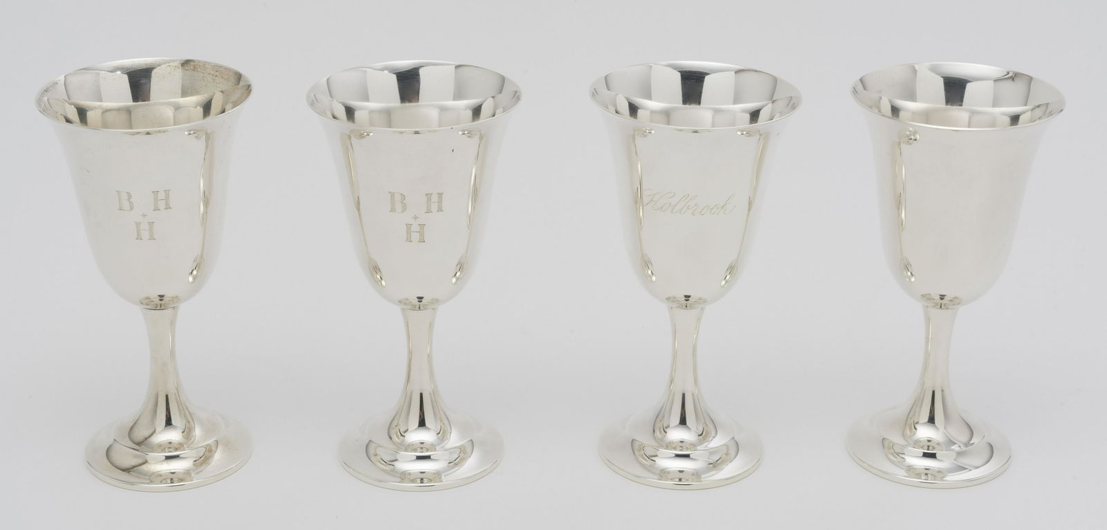 Four International Sterling Goblets (1 of 3)