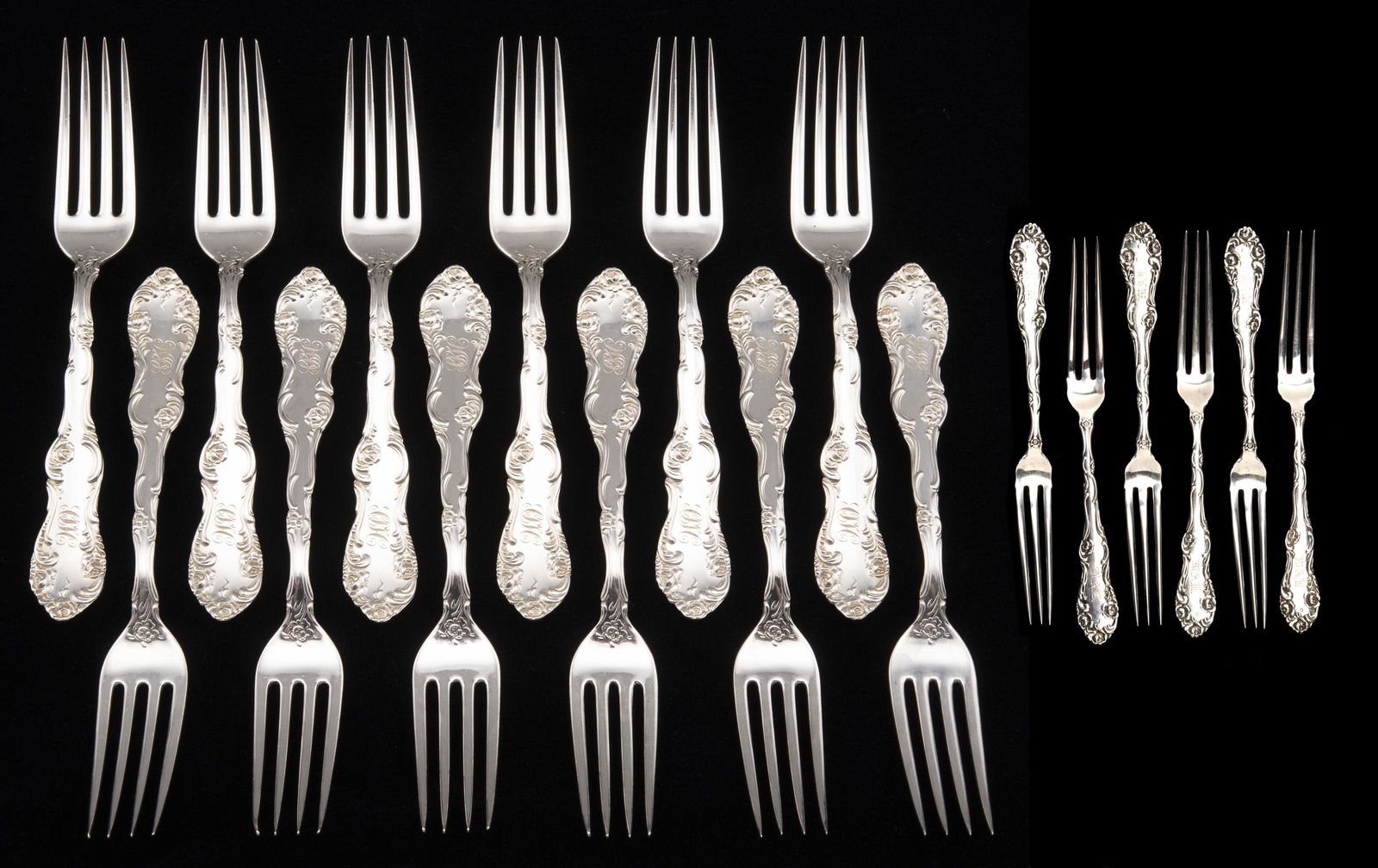 12 Towle Sterling Dinner Forks and 6 Berry Forks (1 of 3)