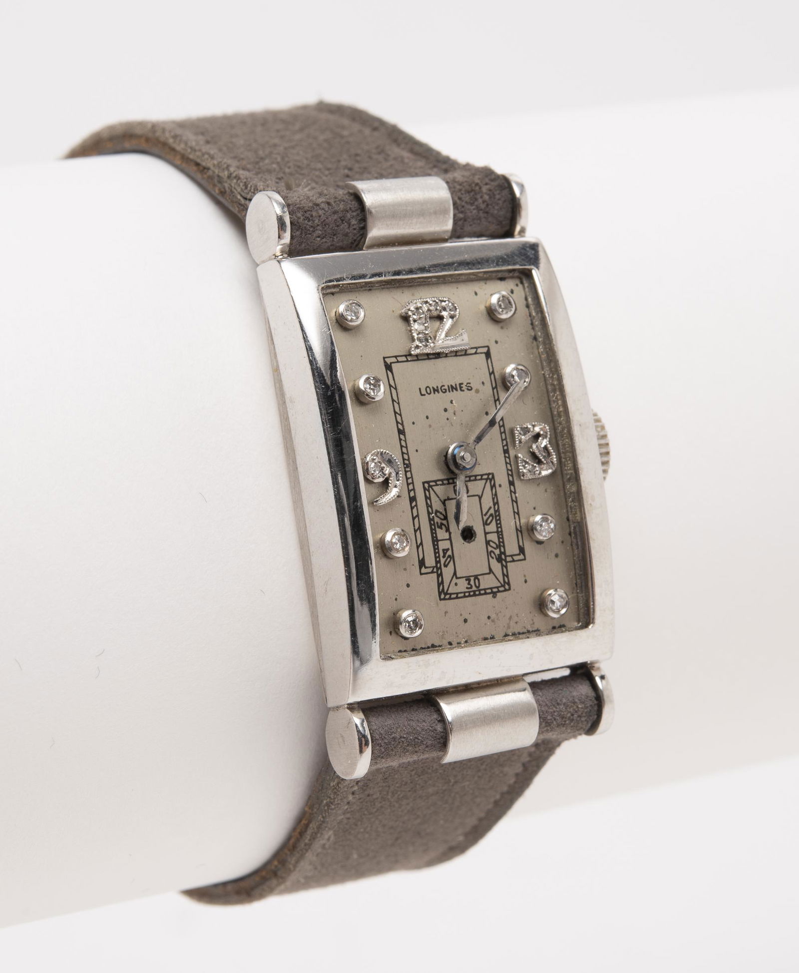 Longines Art Deco Platinum & Diamond Wrist Watch (1 of 6)