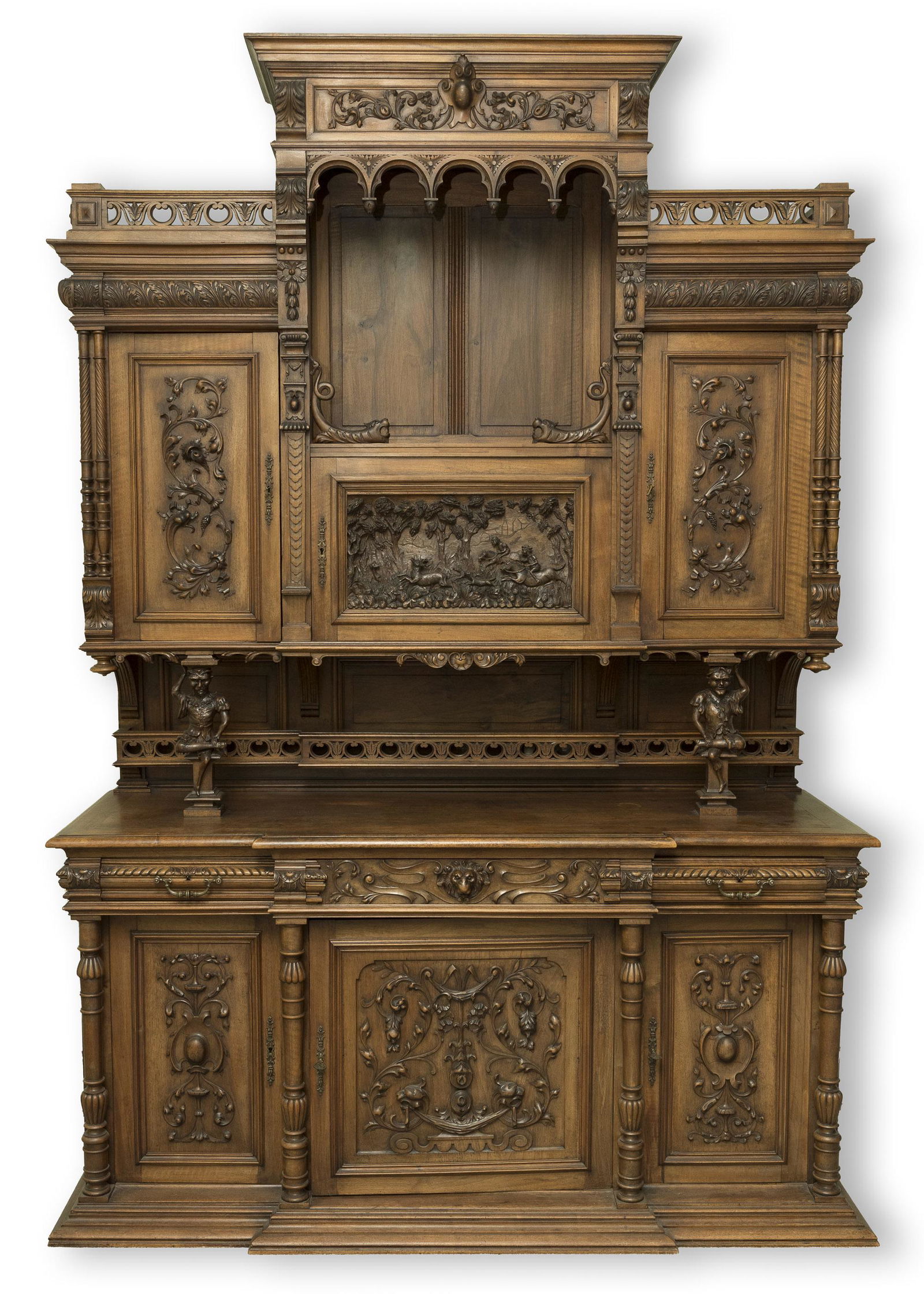 Monumental German Carved Sideboard (1 of 8)