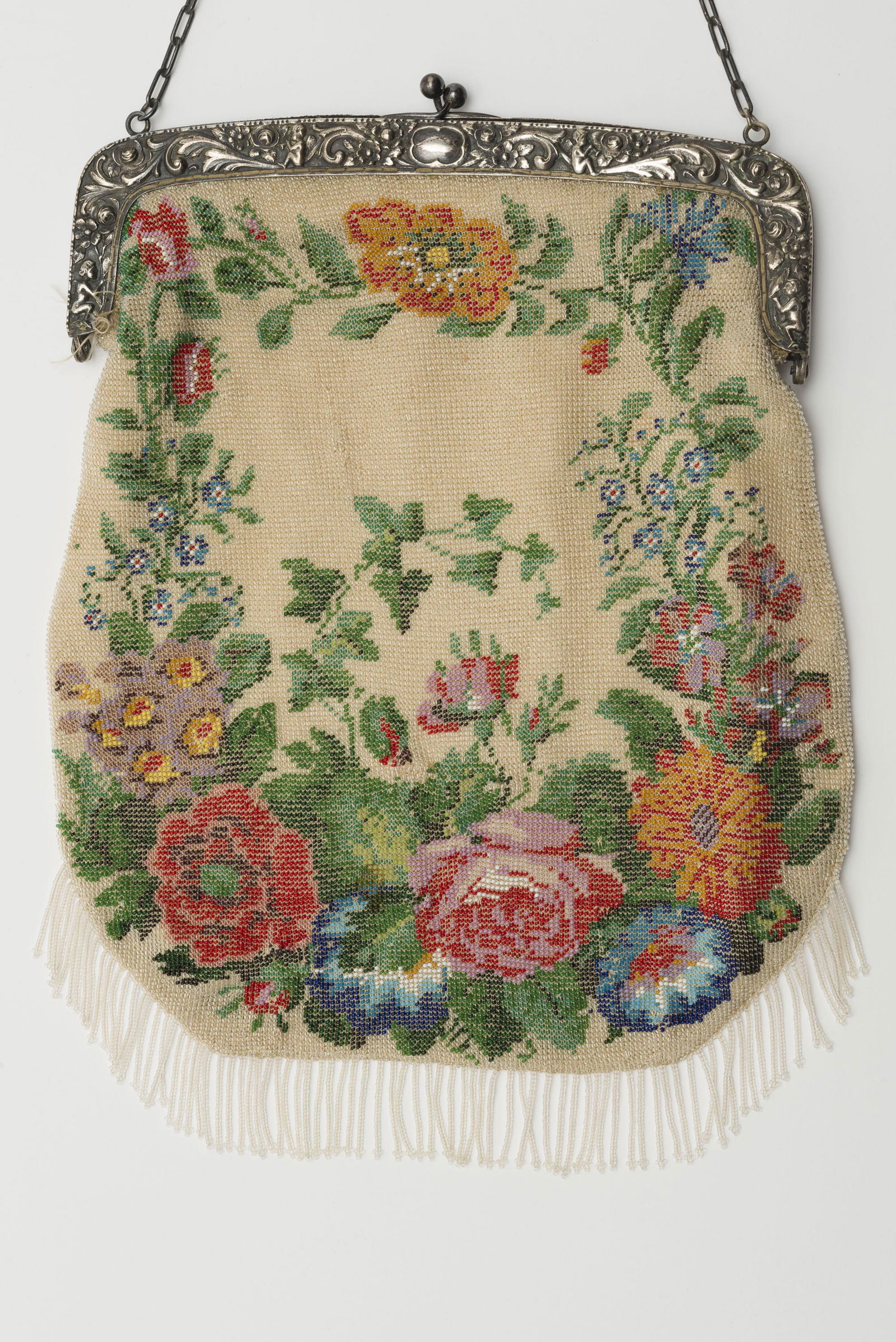 Antique Floral Beaded Purse (1 of 7)