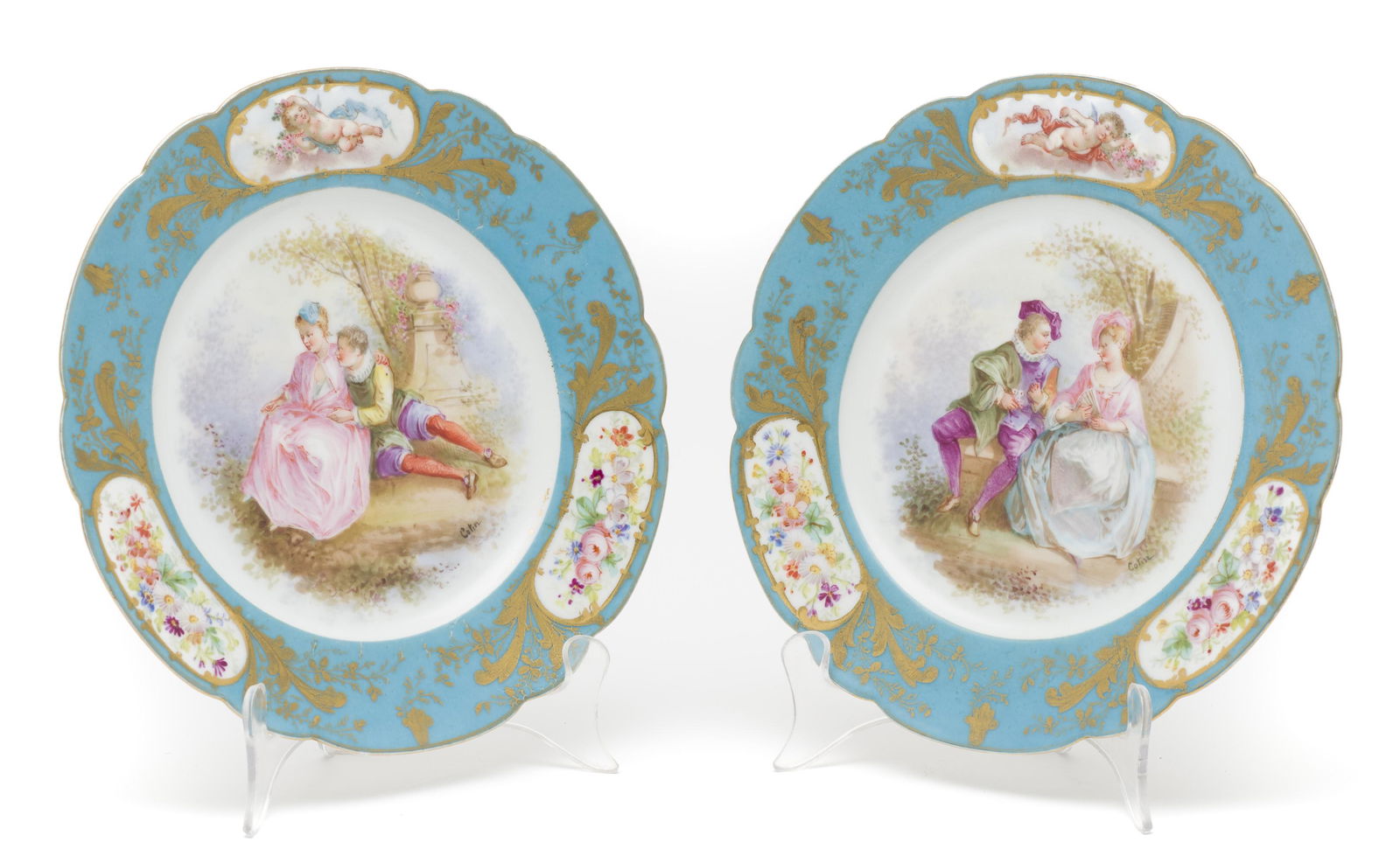 Pair of Sevres Cabinet Plates (1 of 7)