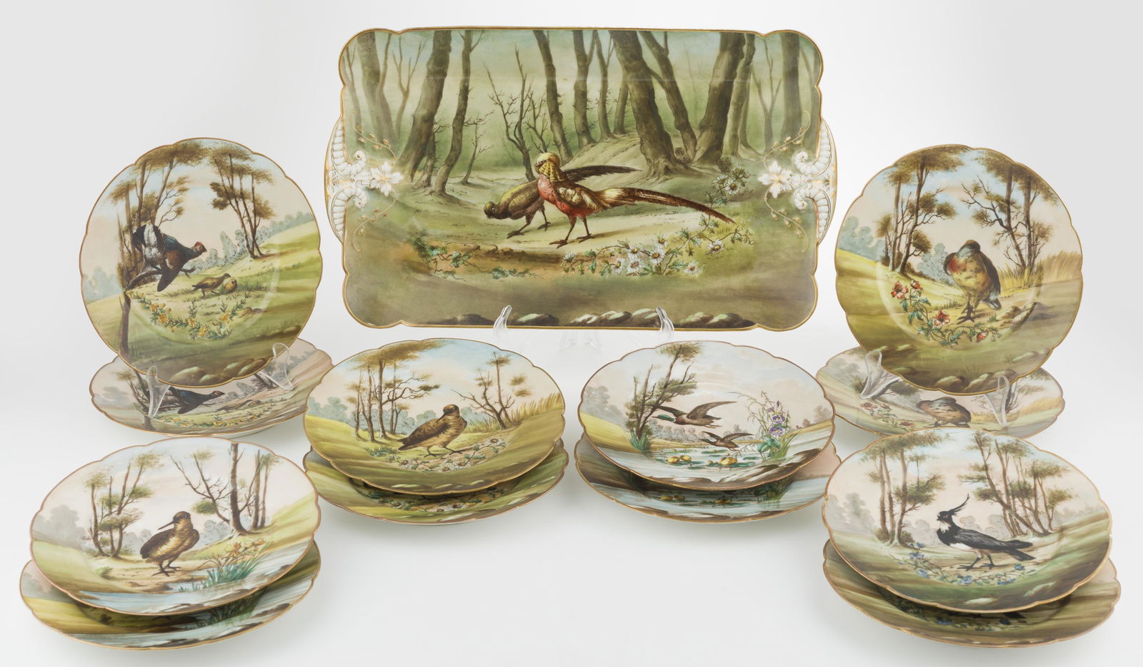 13-Piece Haviland Limoges Game Set (1 of 10)