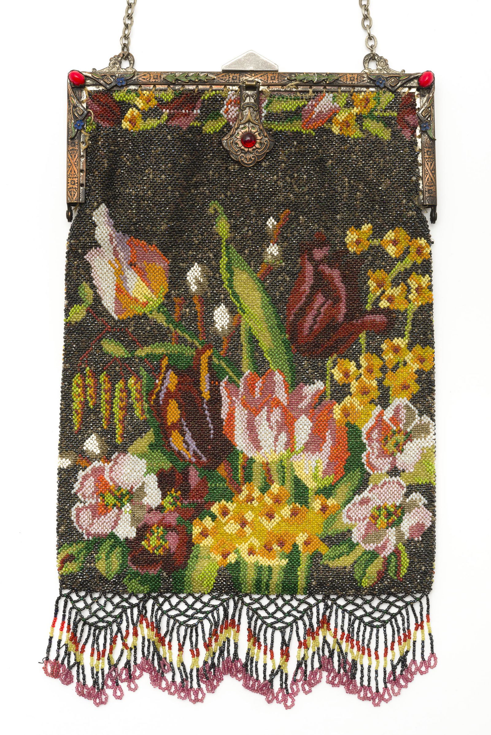 Antique Floral Beaded Purse (1 of 6)