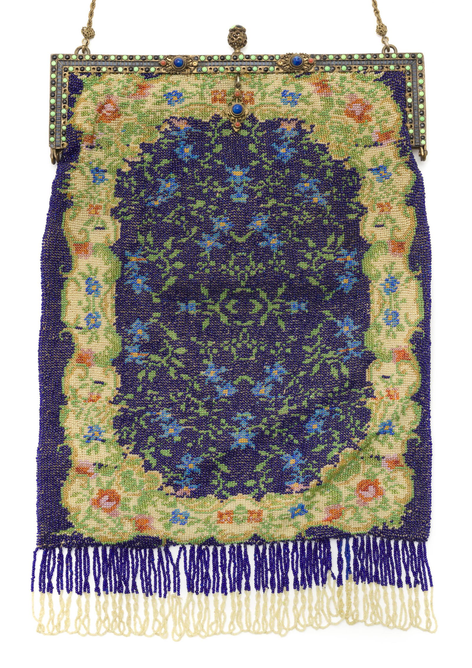 Antique Floral Micro-Bead Purse (1 of 6)