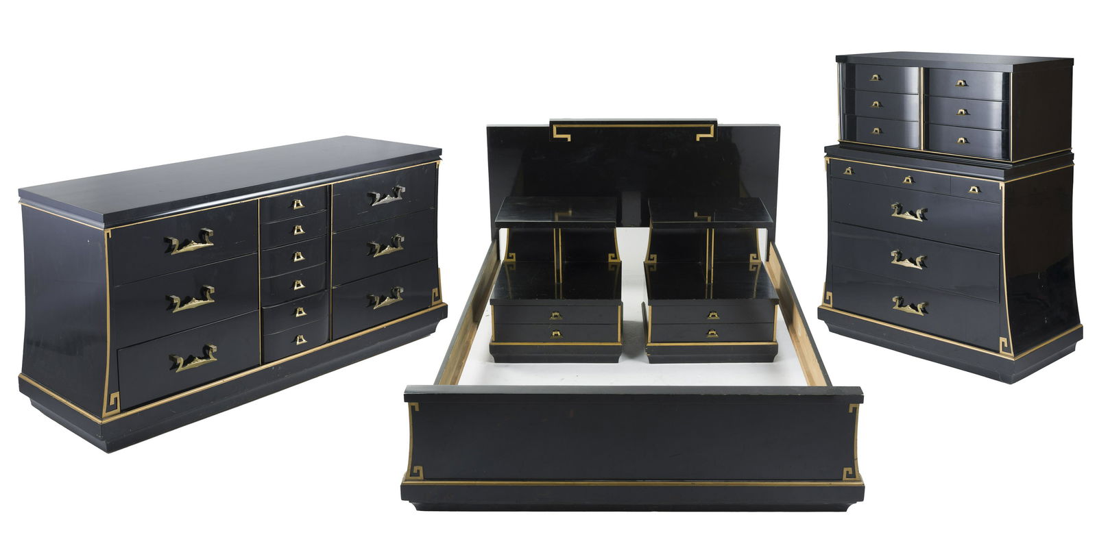 Hollywood Regency 5pc Bedroom Set (1 of 11)