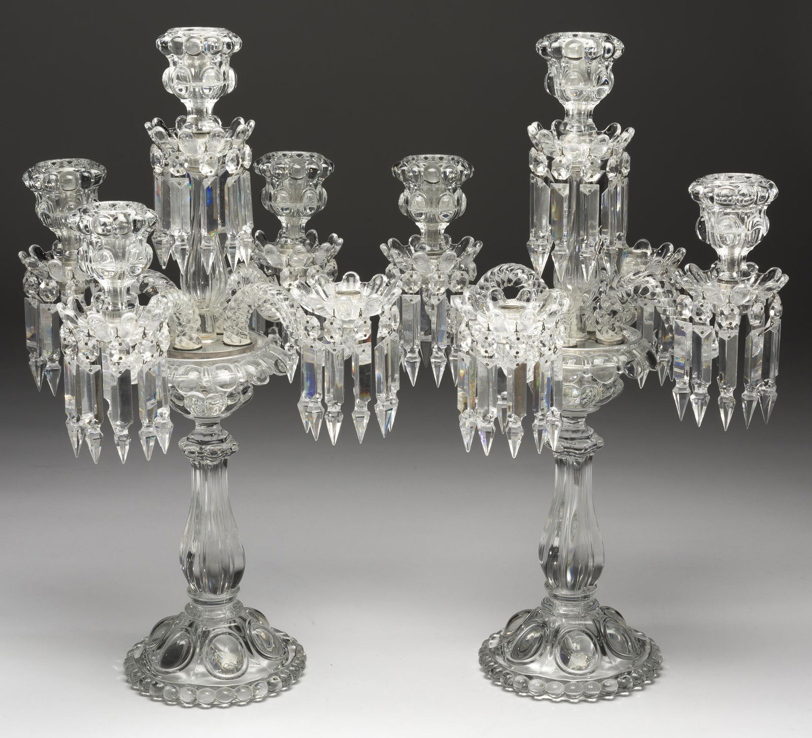 Pair of Baccarat Four-Arm Candelabras (1 of 5)