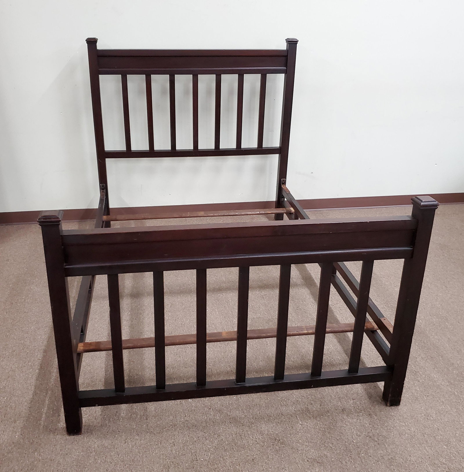 Art & Crafts Bed: 54 3/4" wide X 82 1/2" deep X 52 1/2" high. IMPORTANT: Before bidding, please read the terms and conditions below. When you registered for the auction you agreed to these terms and will be required to
