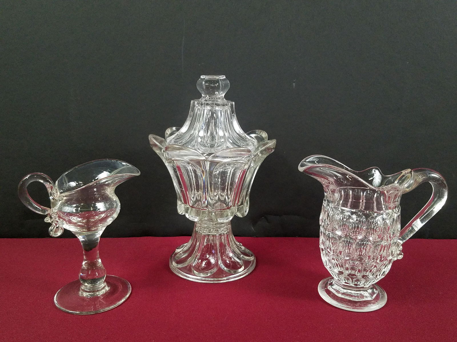 3 Pcs 18th/19th C. Glassware (1 of 8)