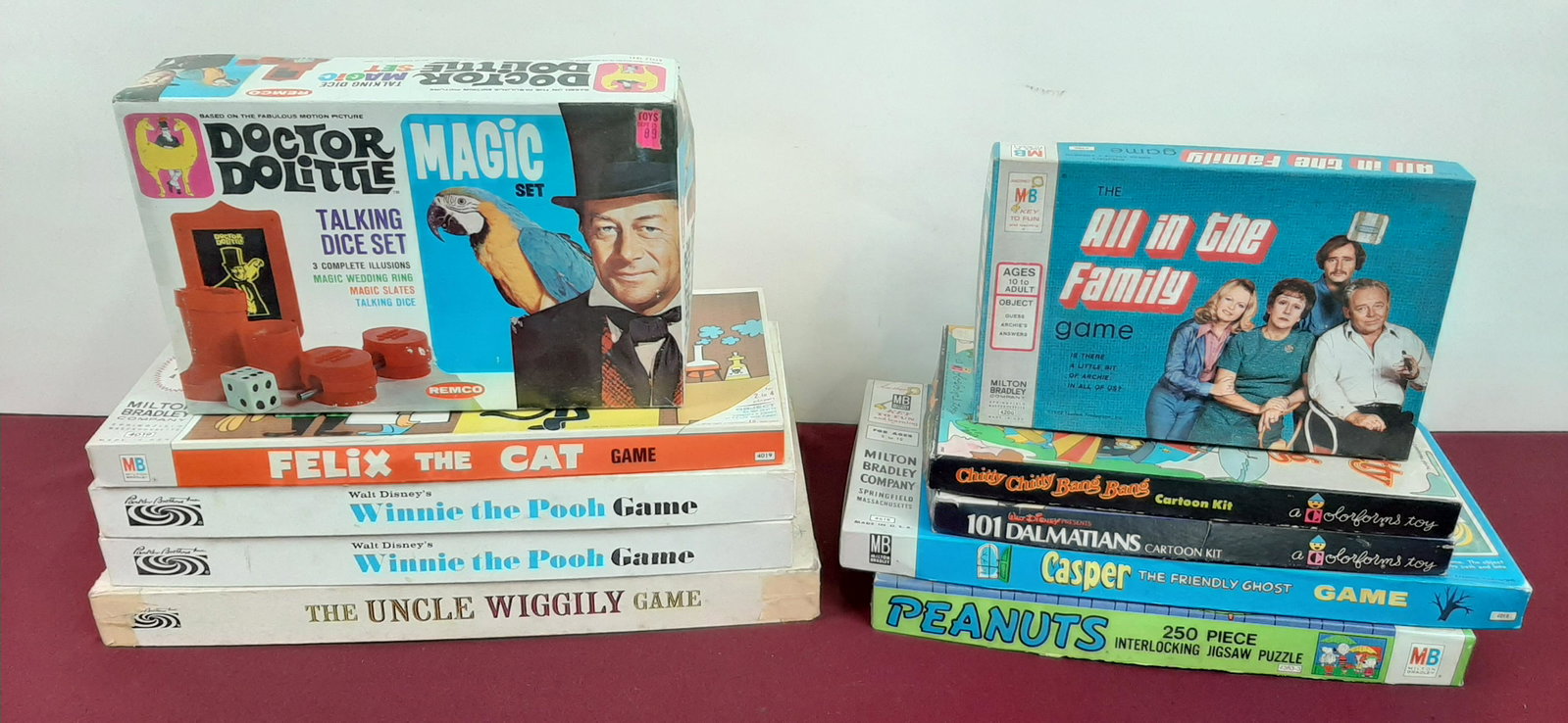 10 Vintage Board Games: Includes Felix the Cat, Winnie the Pooh, and Casper the Friendly Ghost. IMPORTANT: Before bidding, please read the terms and conditions below. When you registered for the auction you agreed to these t
