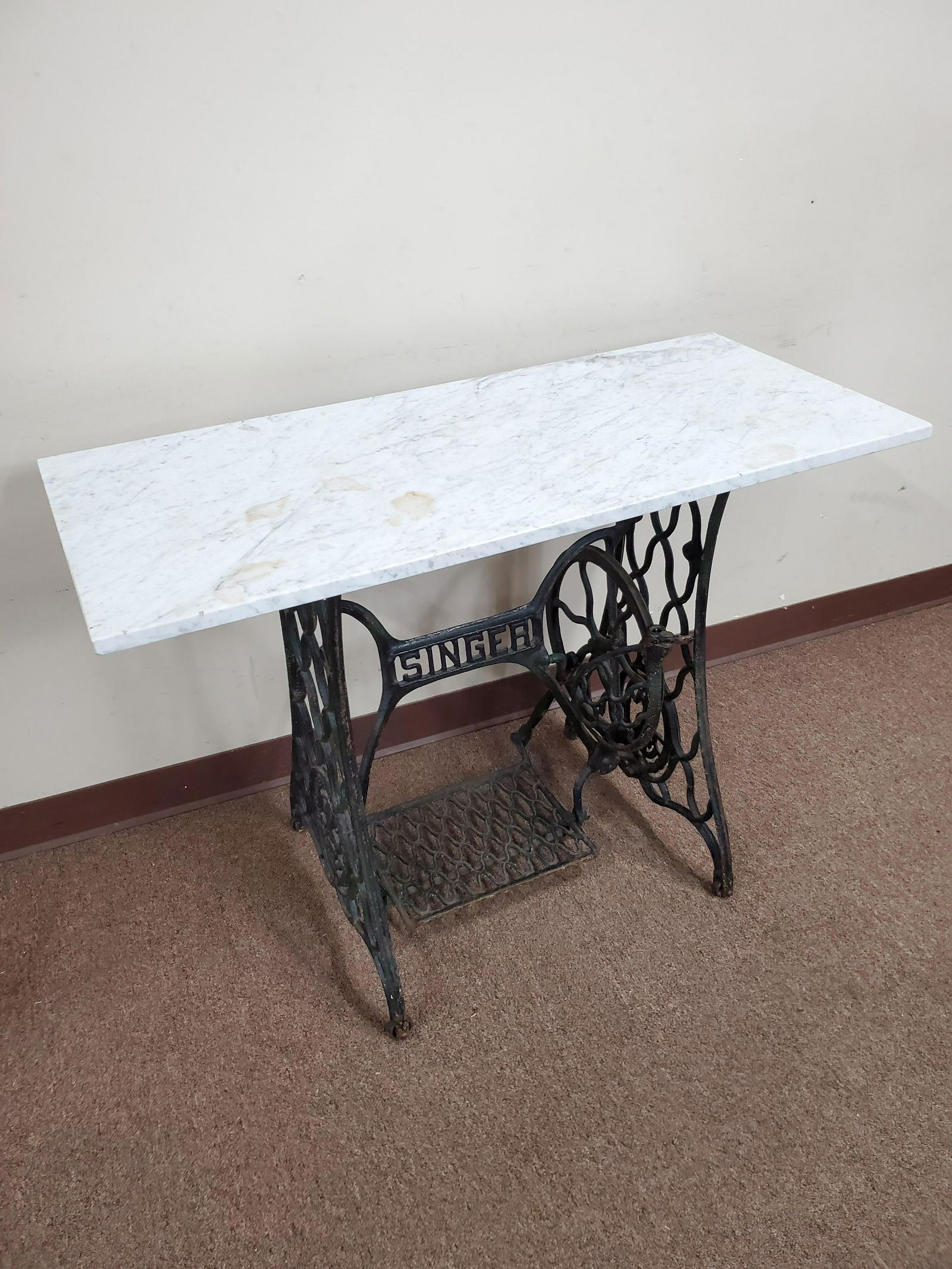 Marble Top Sewing Table (1 of 3)