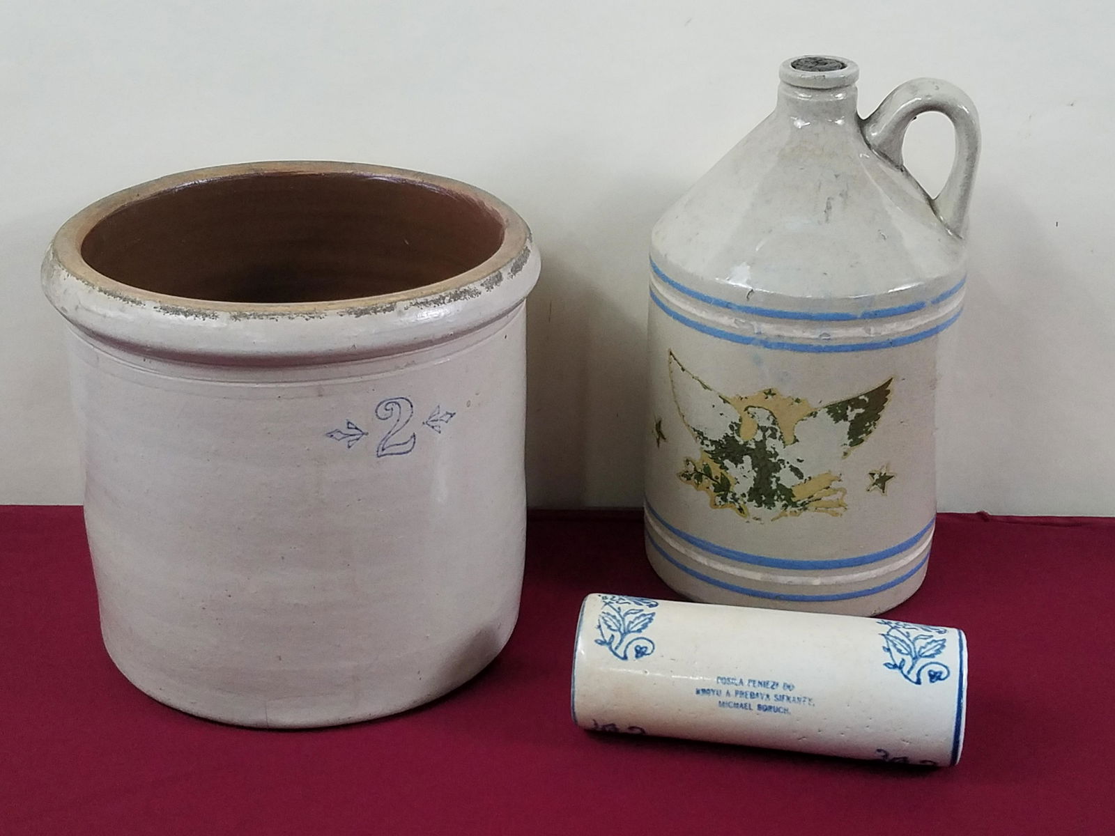 3 Pcs Stoneware incl Rolling Pin (1 of 3)