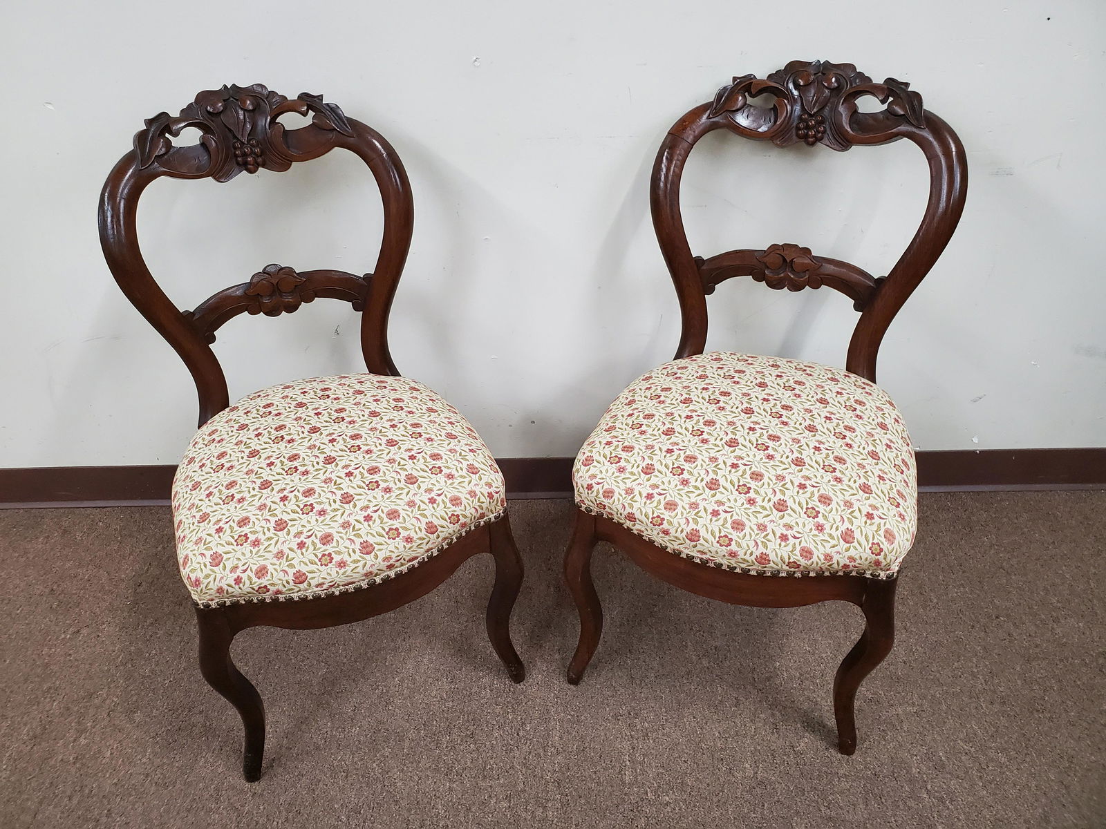 Pair of Victorian Side Chairs (1 of 3)