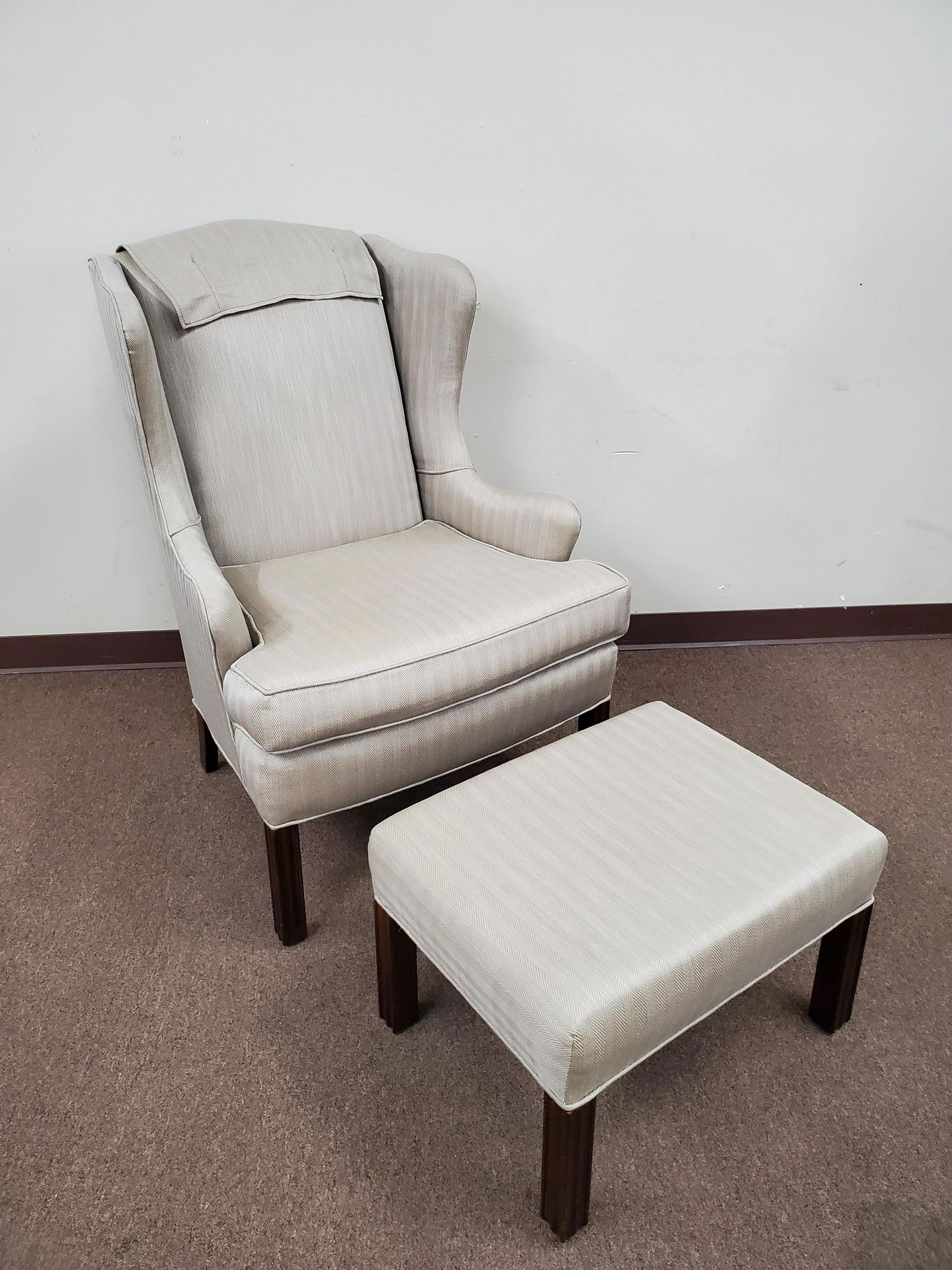 Wingback Chair & Ottoman (1 of 3)