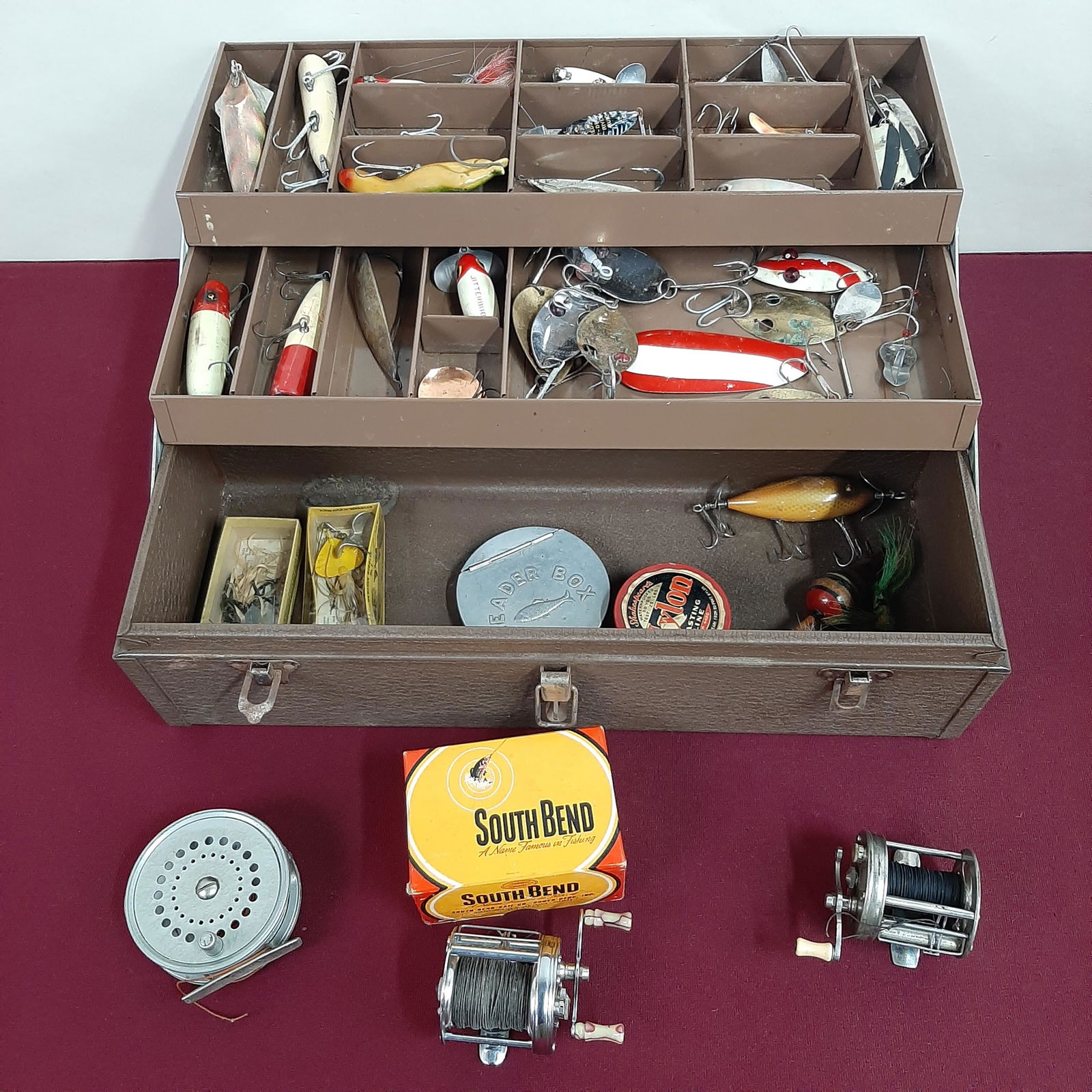 Tackle Box and 37 Vintage Lures. (1 of 14)