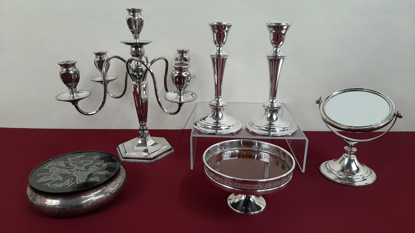 6 Pcs Silverplate and Weighted Sterling (1 of 9)