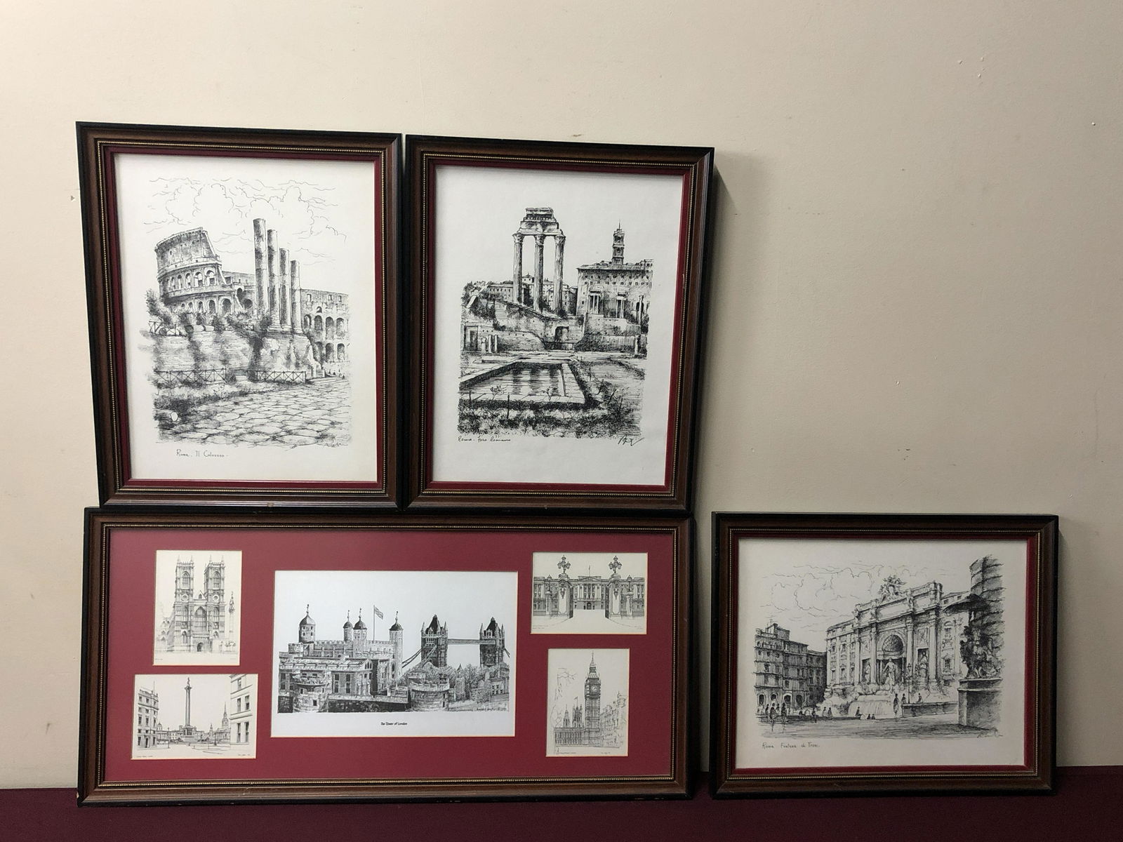 4 Architecture Prints (1 of 9)