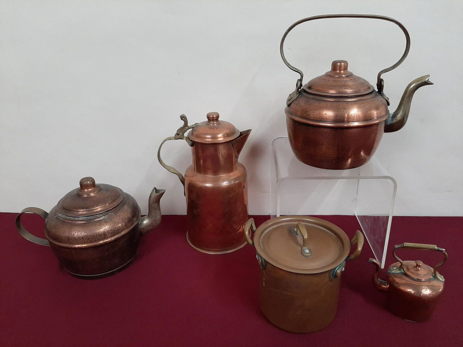 5 Pcs Copper incl Tea Kettles (1 of 3)