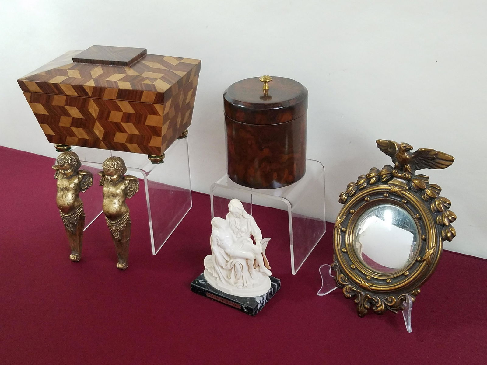 6 Pcs incl Maitland Smith Boxes & Pieta Sculpture (1 of 9)