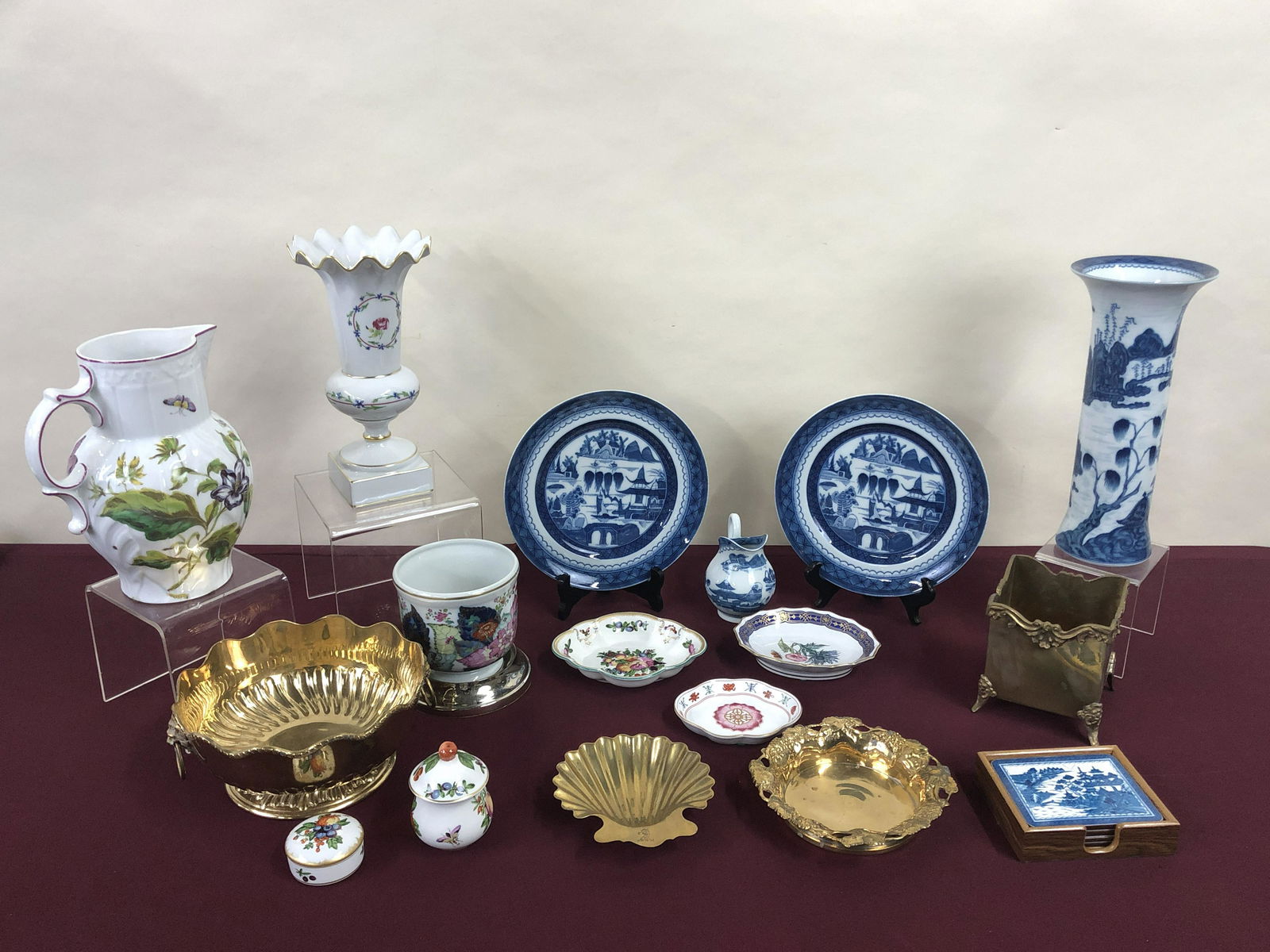 20 Pcs Mottahedeh Brass & Ceramics (1 of 20)